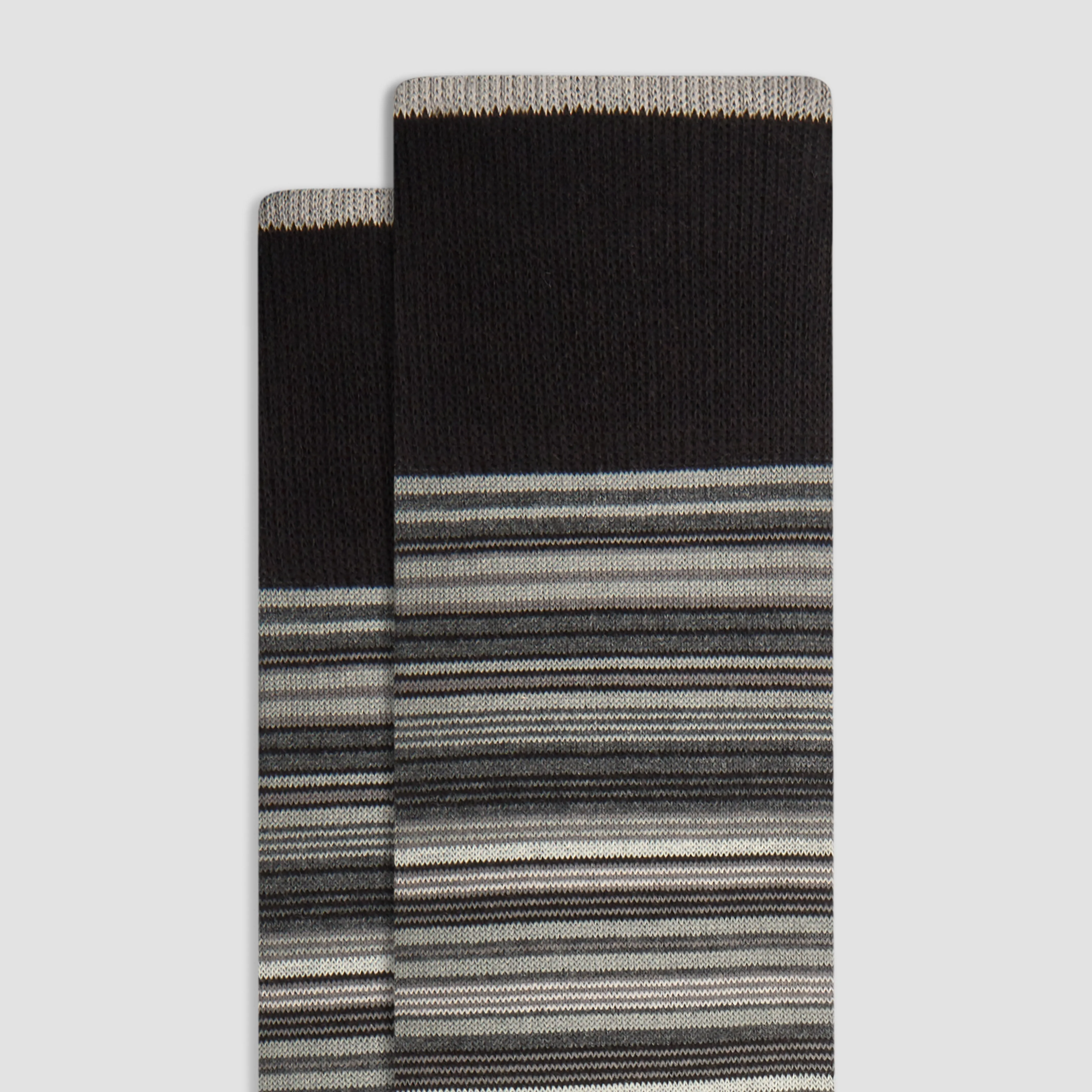 Striped Cashmere Mid-Calf Socks