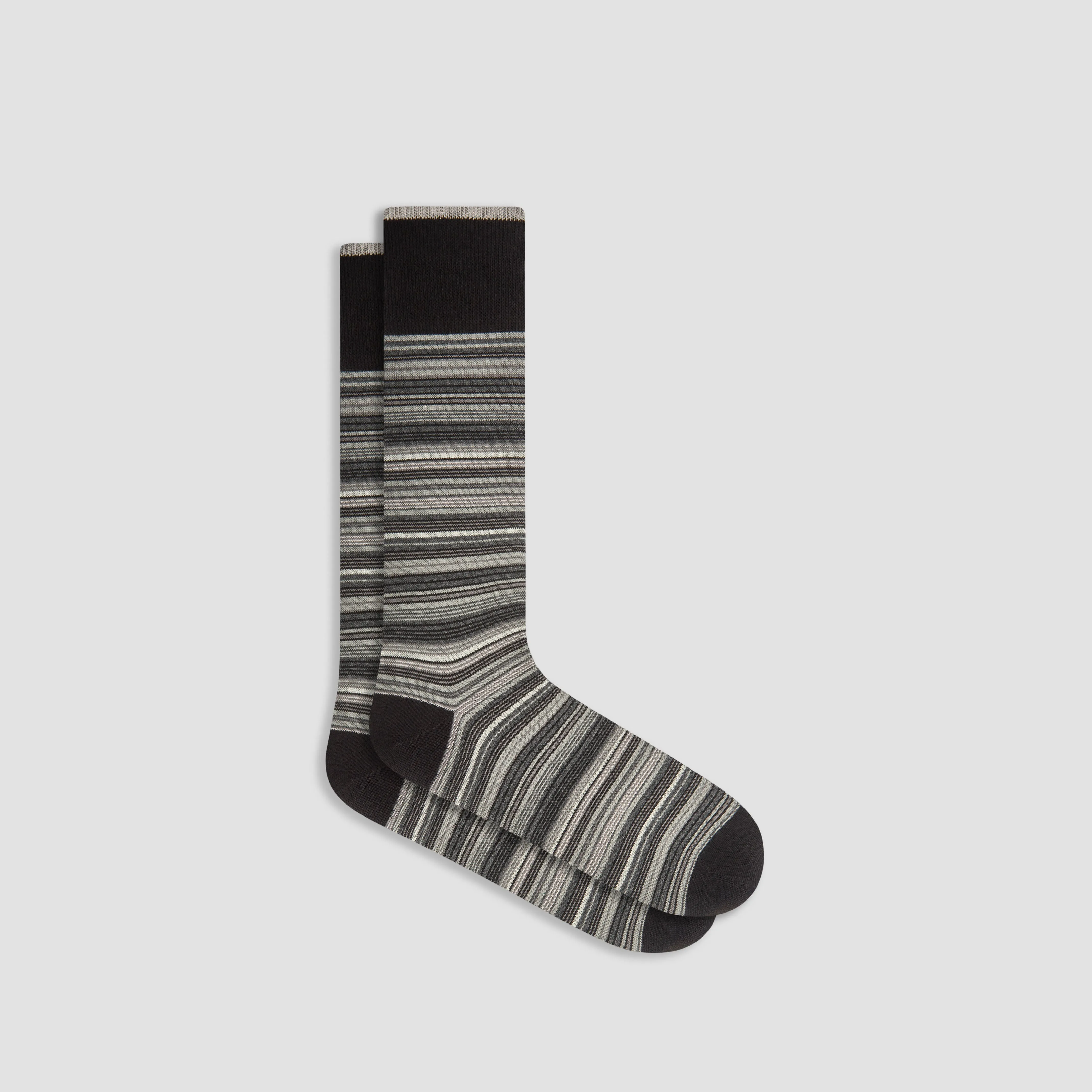 Striped Cashmere Mid-Calf Socks
