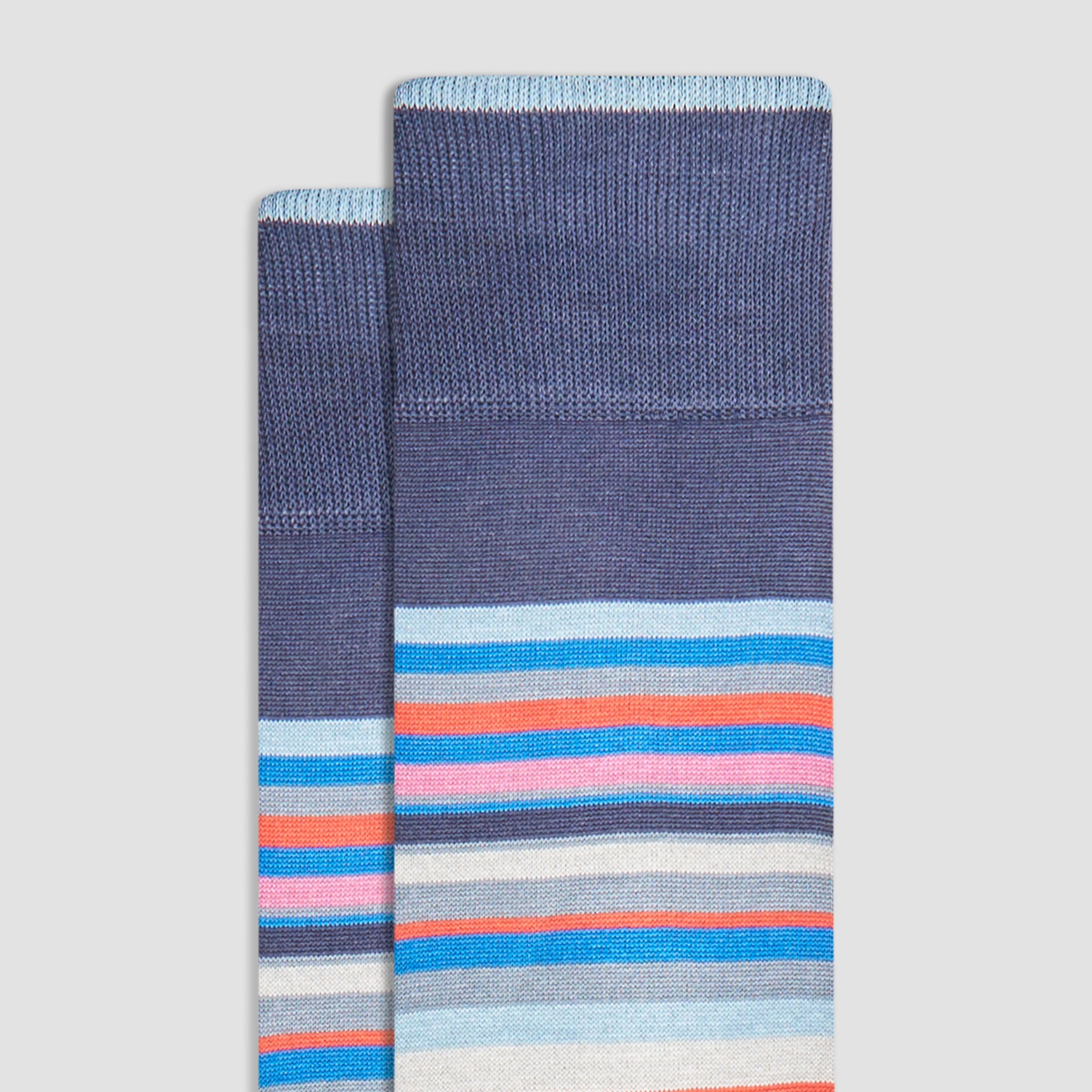 Striped Mid-Calf Socks