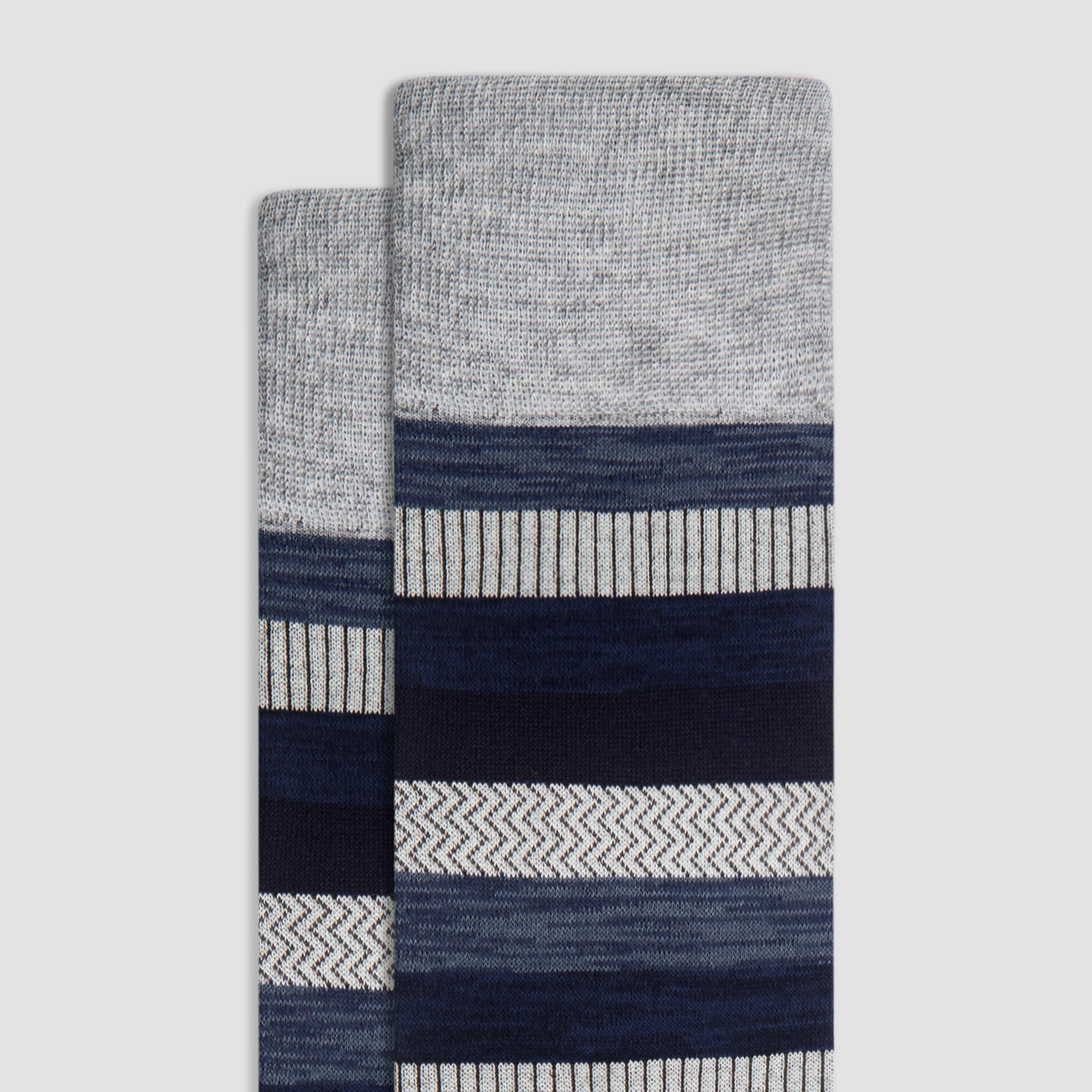 Striped Mid-Calf Socks