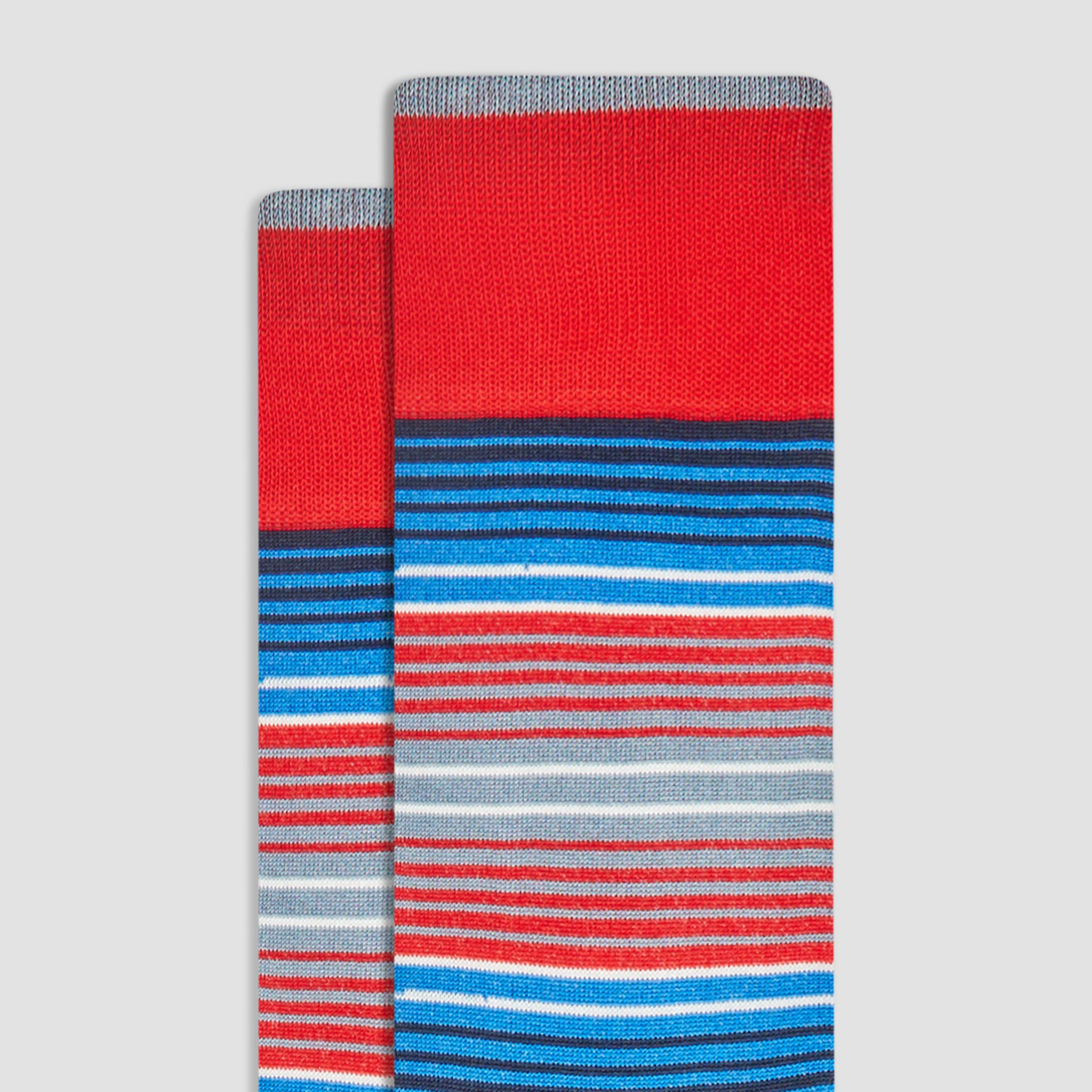 Striped Mid-Calf Socks
