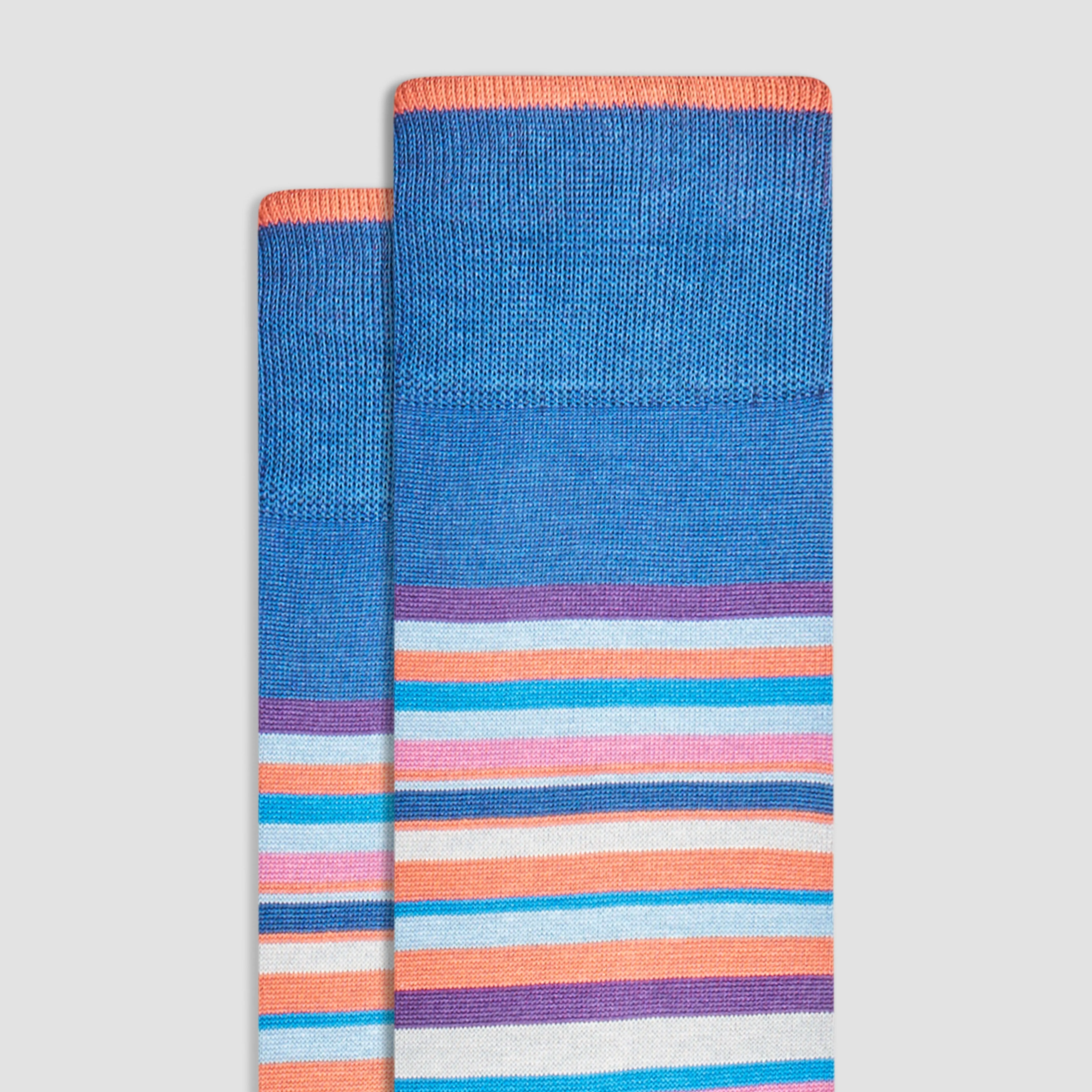 Striped Mid-Calf Socks
