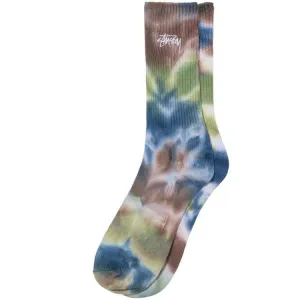 Stussy Earth Dye Crew Socks Olive