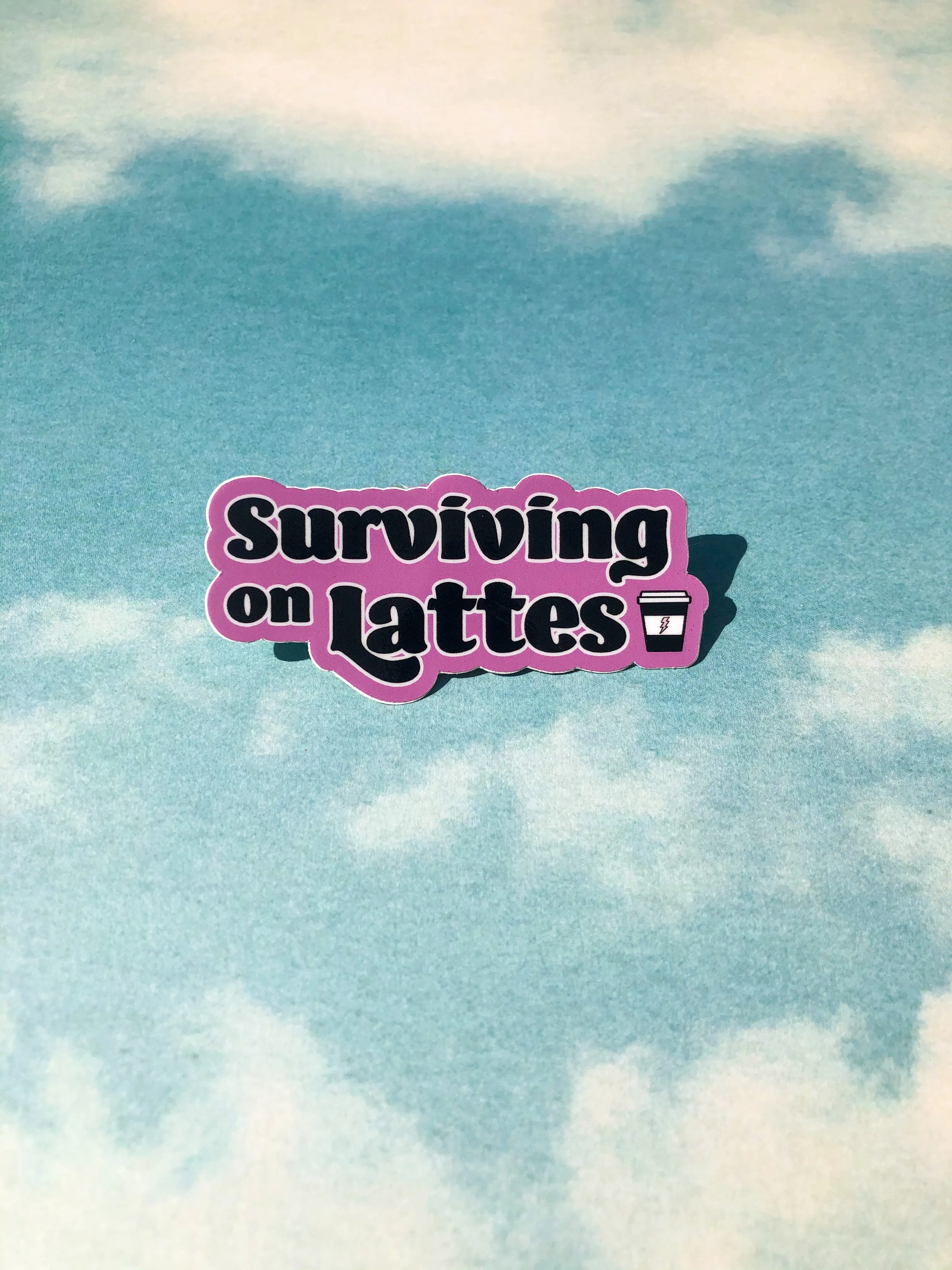 Surviving on Lattes Stickers