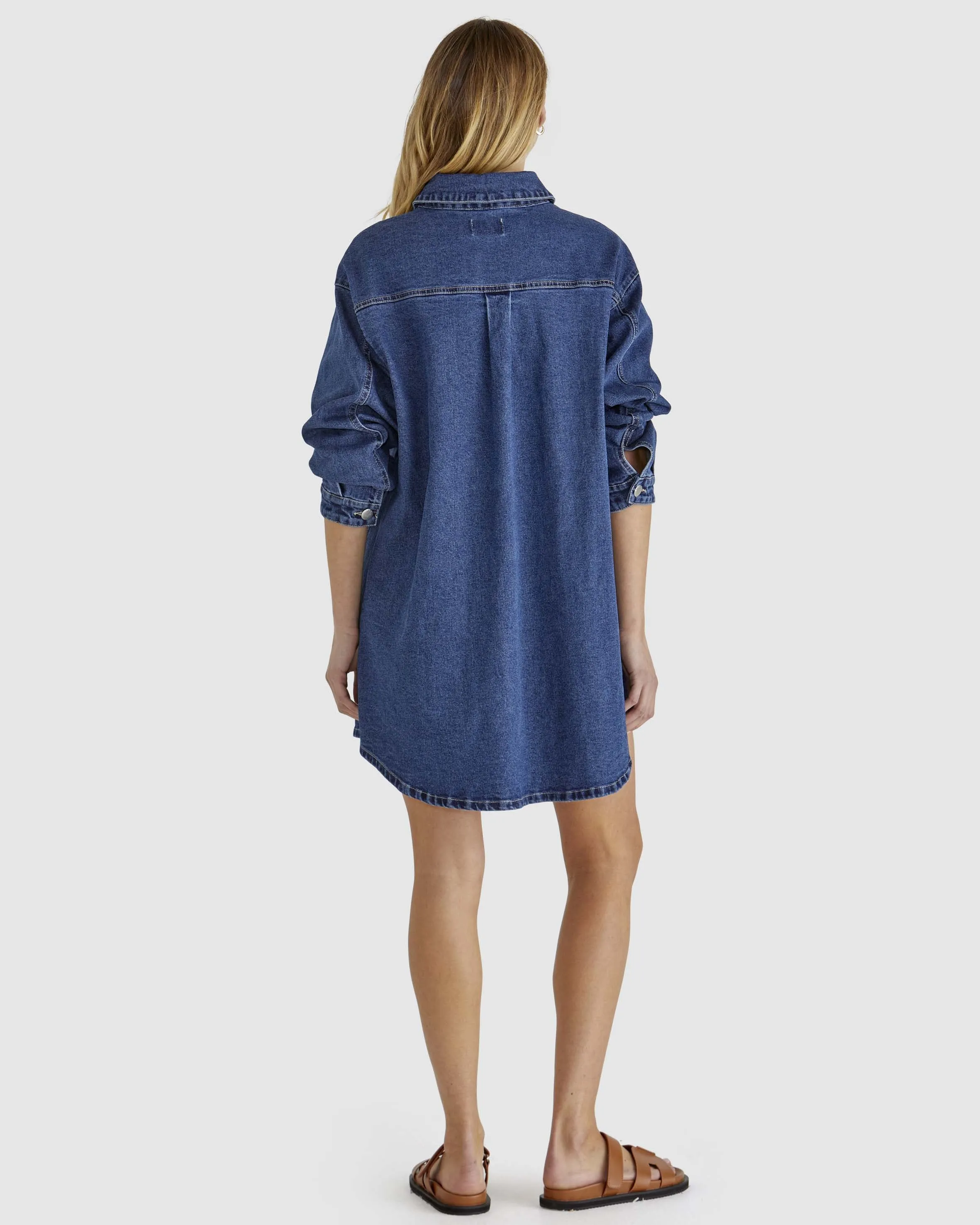 Sweeny denim shacket (18649DWSS)