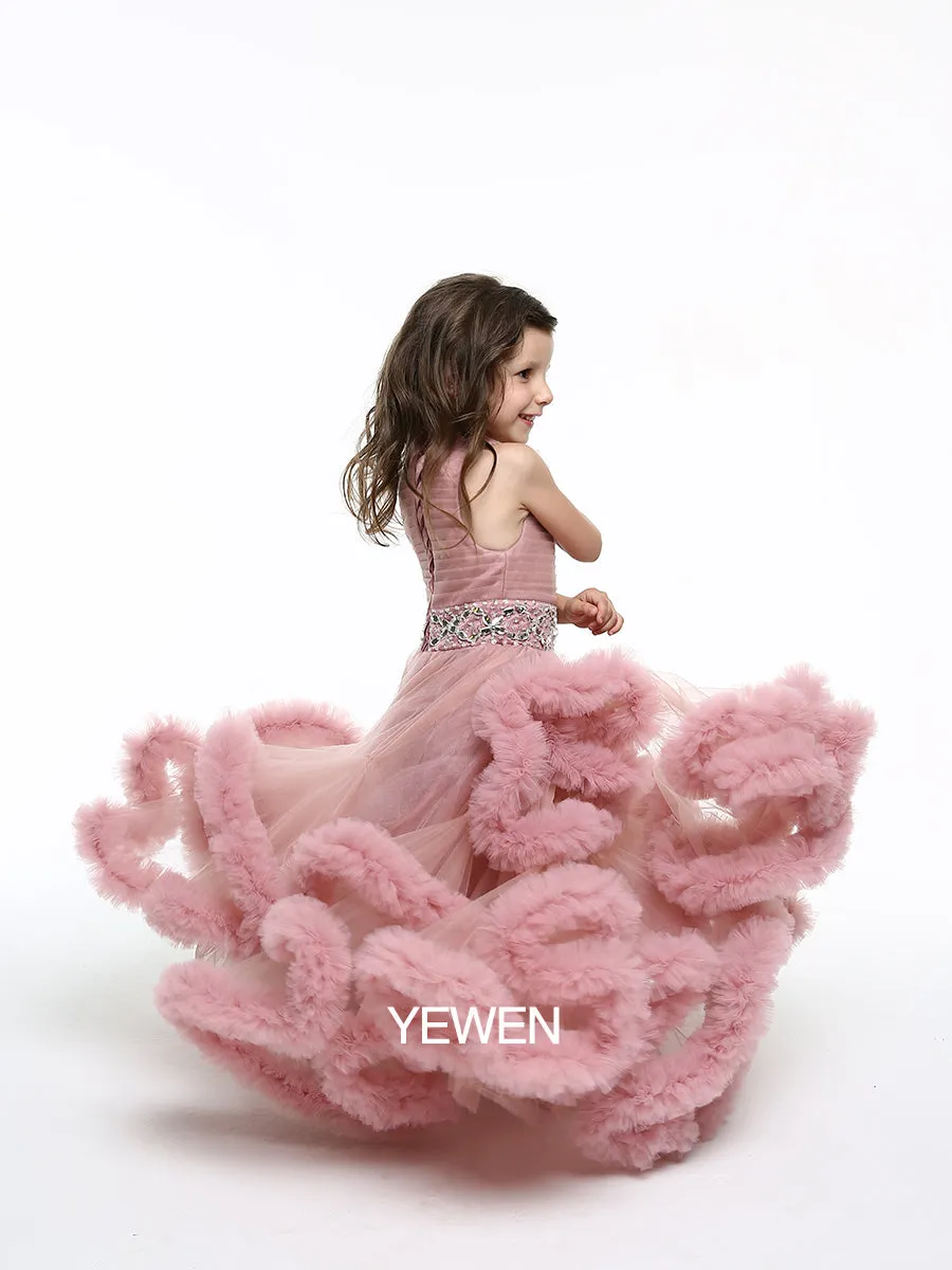 Sweet Girl Dress for Weddings Kids Party Ball Gown Flower Girl Dress