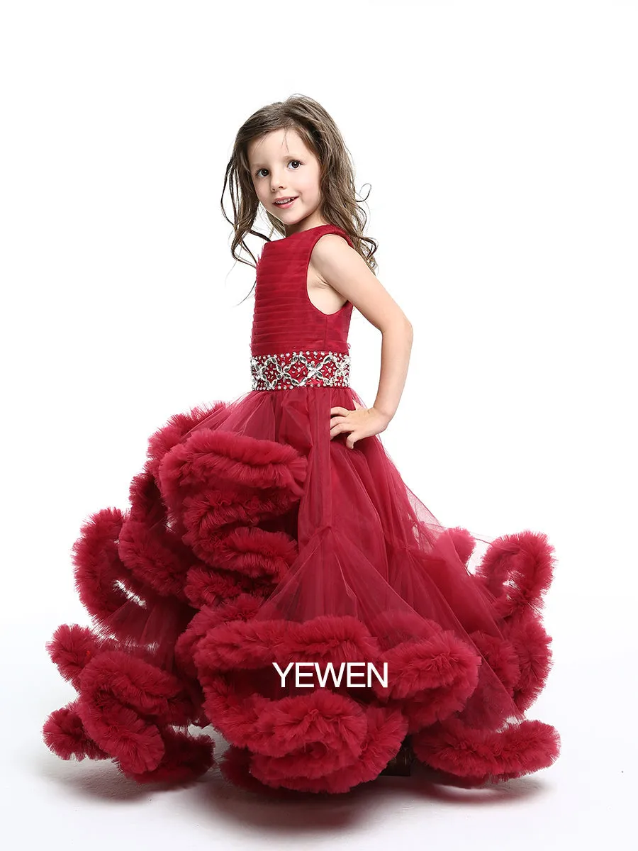 Sweet Girl Dress for Weddings Kids Party Ball Gown Flower Girl Dress