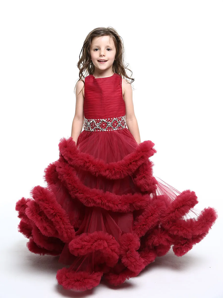Sweet Girl Dress for Weddings Kids Party Ball Gown Flower Girl Dress