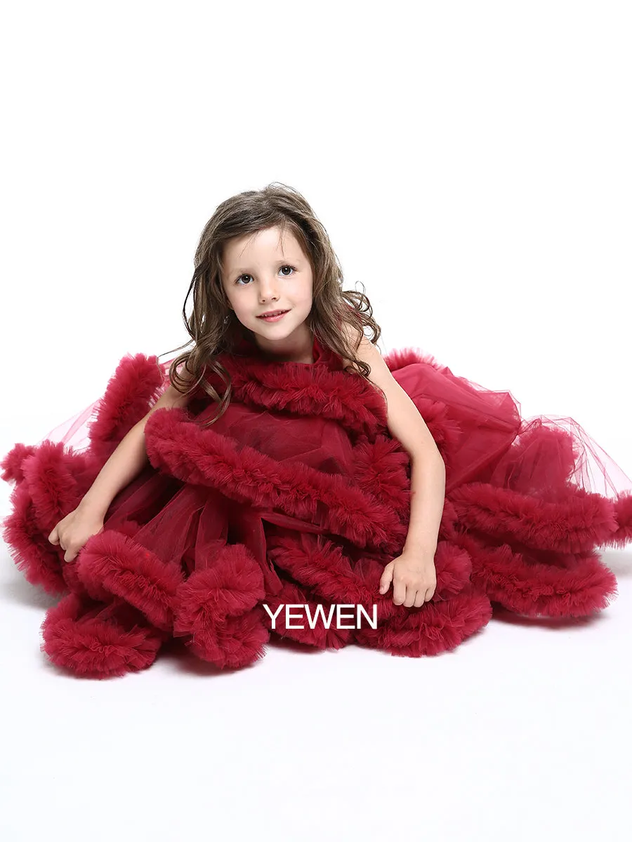 Sweet Girl Dress for Weddings Kids Party Ball Gown Flower Girl Dress