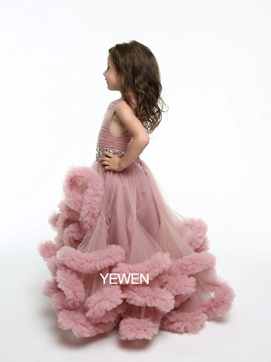 Sweet Girl Dress for Weddings Kids Party Ball Gown Flower Girl Dress