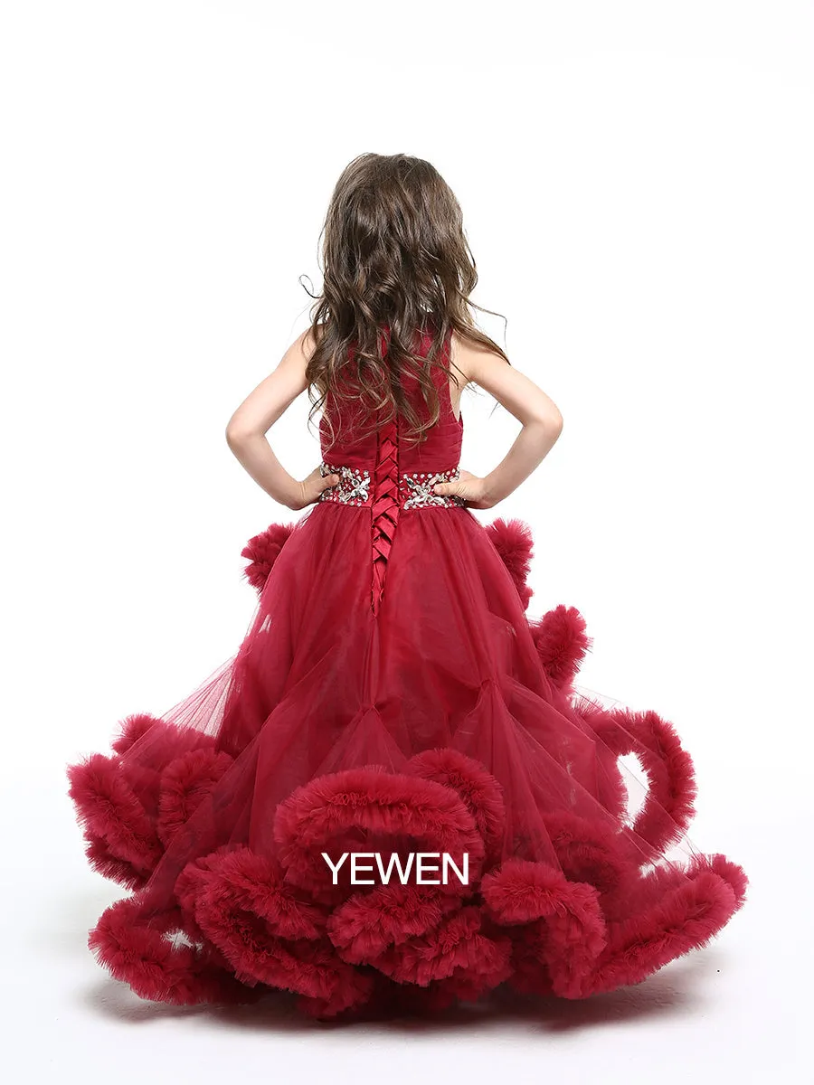 Sweet Girl Dress for Weddings Kids Party Ball Gown Flower Girl Dress