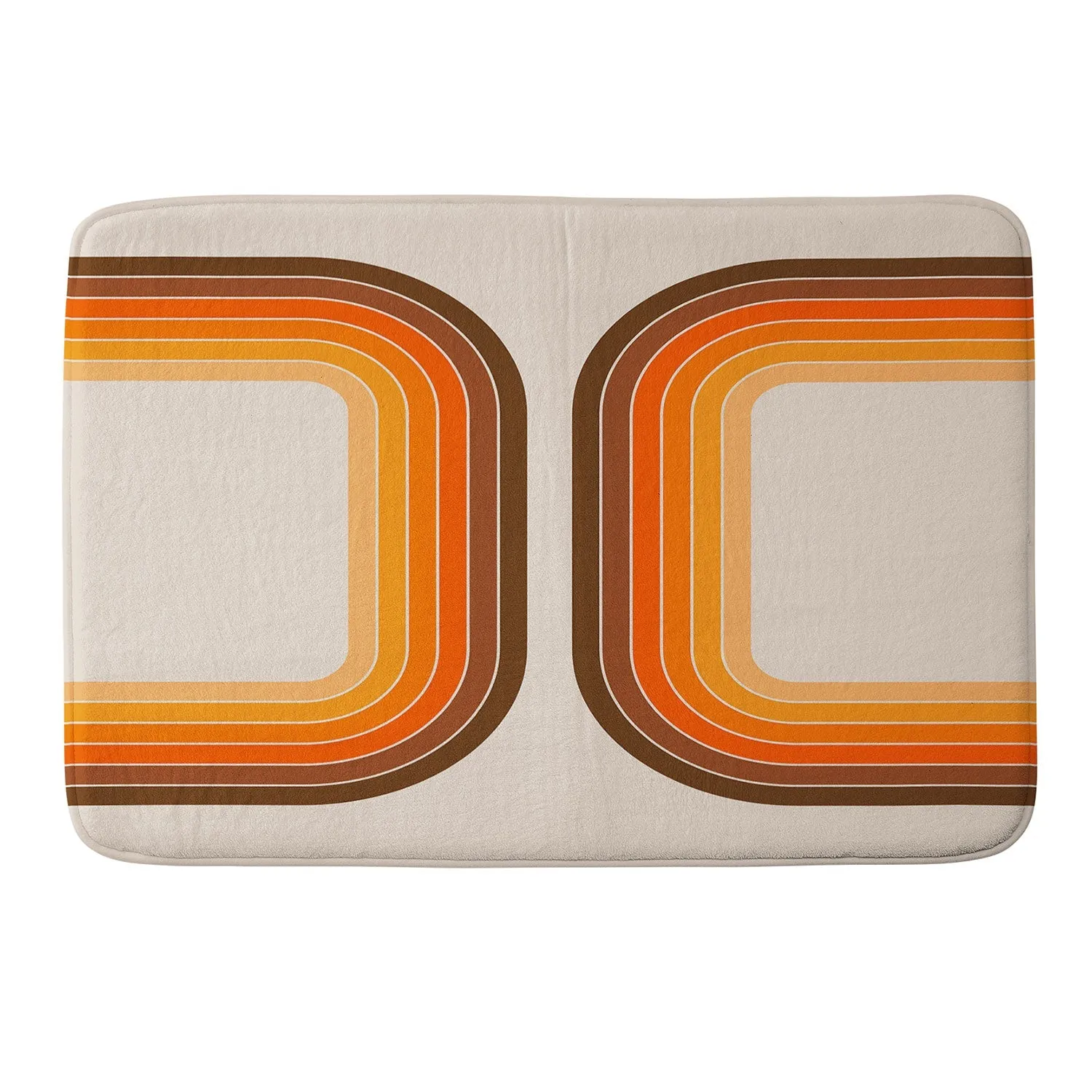 TAN TUNNEL MEMORY FOAM BATH MAT