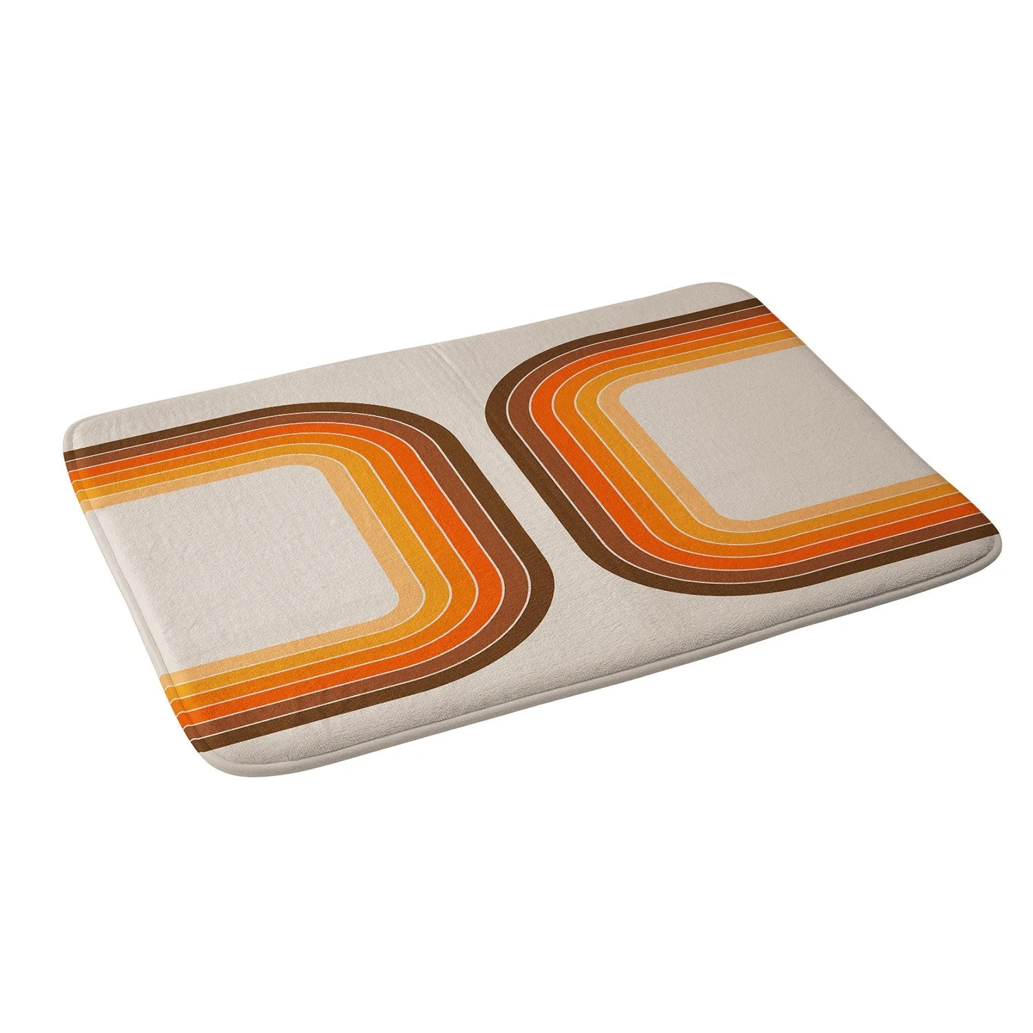 TAN TUNNEL MEMORY FOAM BATH MAT