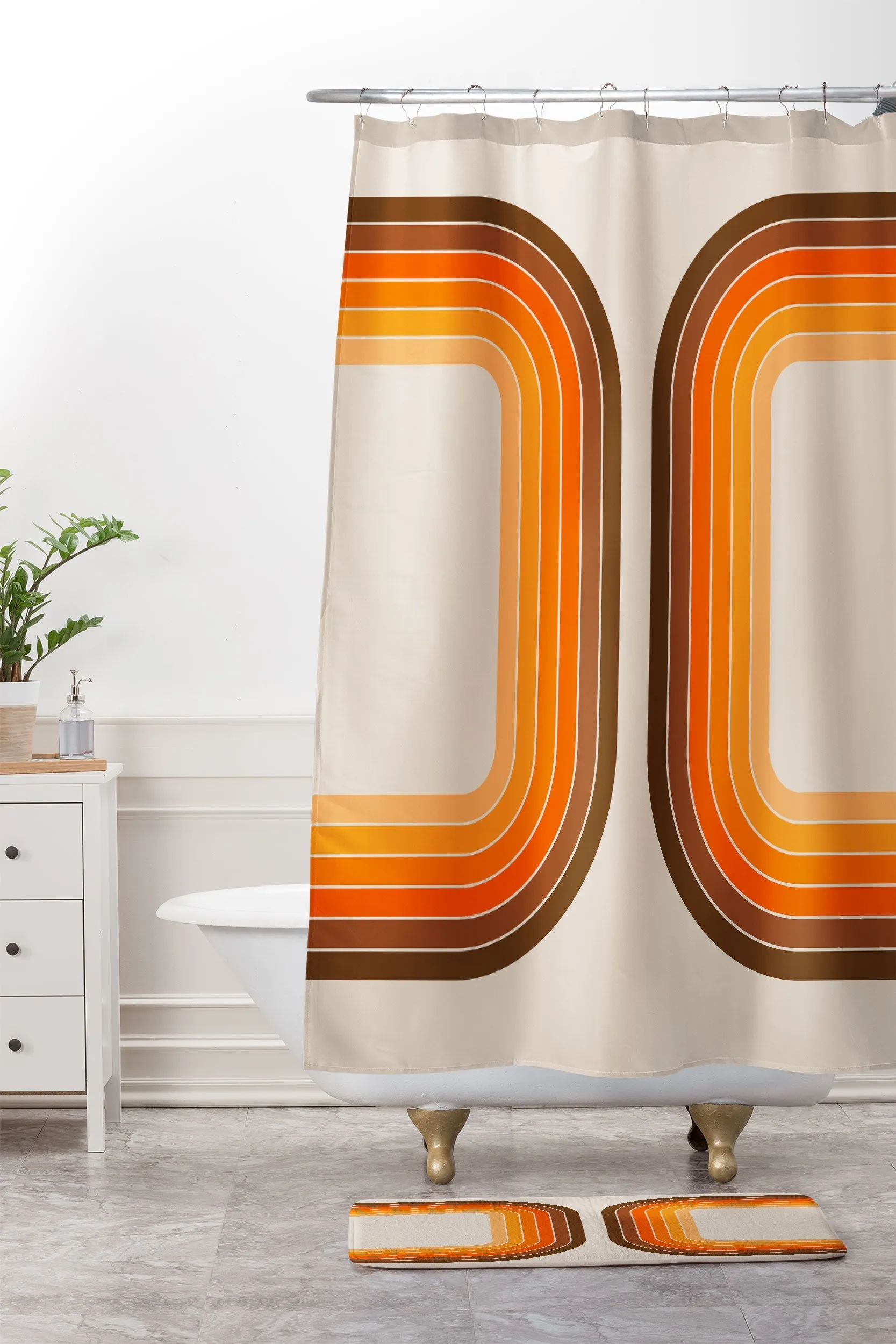 TAN TUNNEL MEMORY FOAM BATH MAT