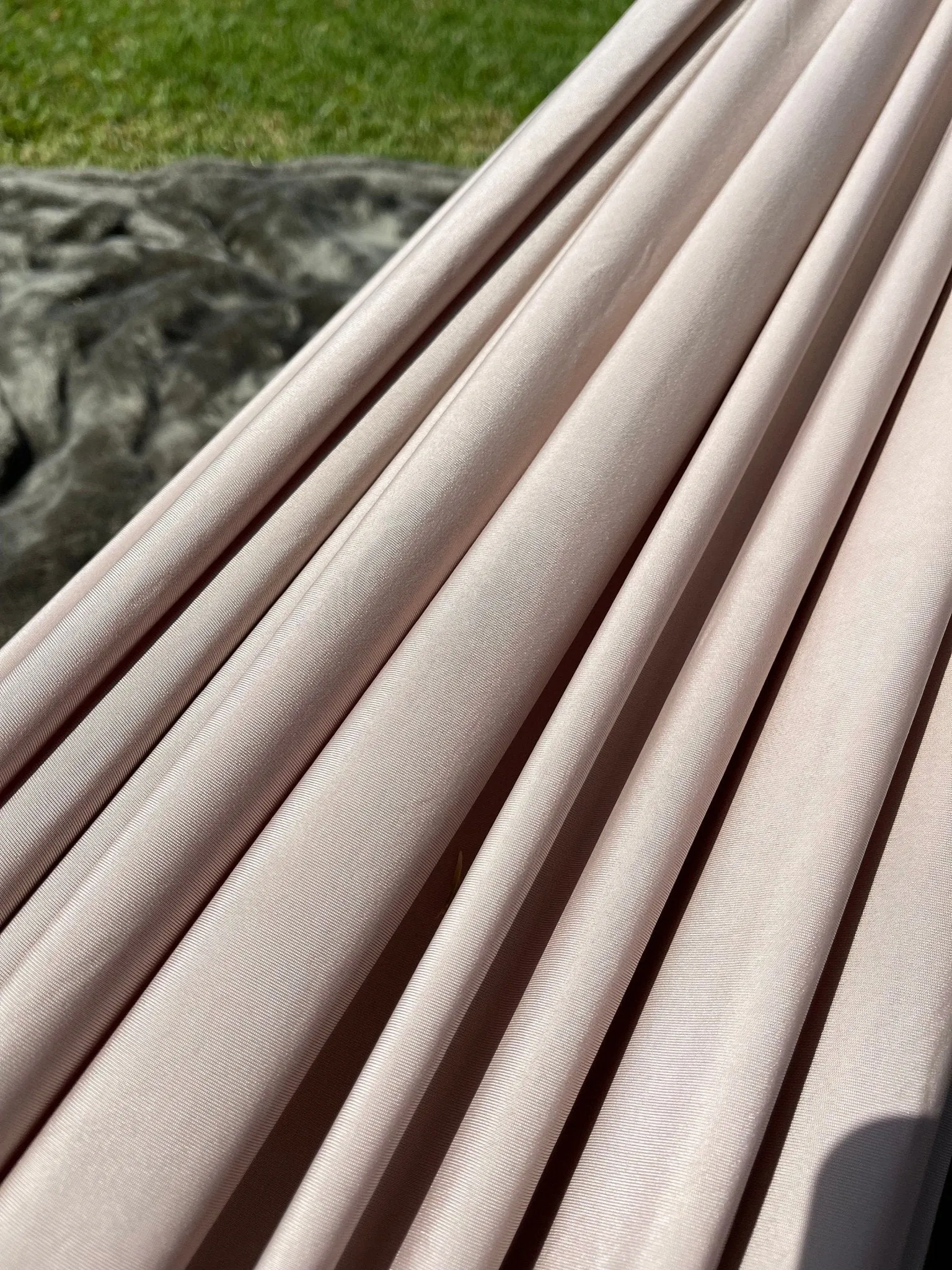 Taupe Venezia Spandex Fabric by Yard, Nude 4 Way Stretch Material for Dress making, Gowns Dance Wear, Swimsuit Fabric Arch Event Decoration