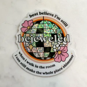 Taylor Swift Bejeweled Glitter Weatherproof Sticker