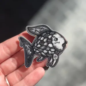 The Emo Fish Mirror Sticker