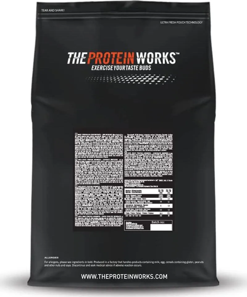 THE PROTEIN WORKS Total Mass Matrix | Mass Gainer | Calorie Dense Weight Gainer | Protein Powder | Banana Smooth | 2 Kg