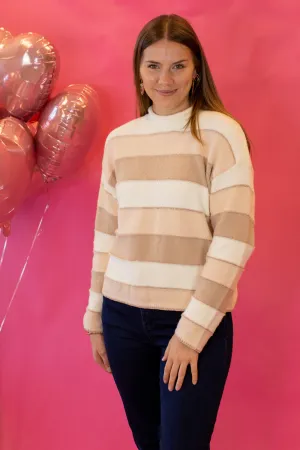 THML You Take My Breath Away Striped Sweater