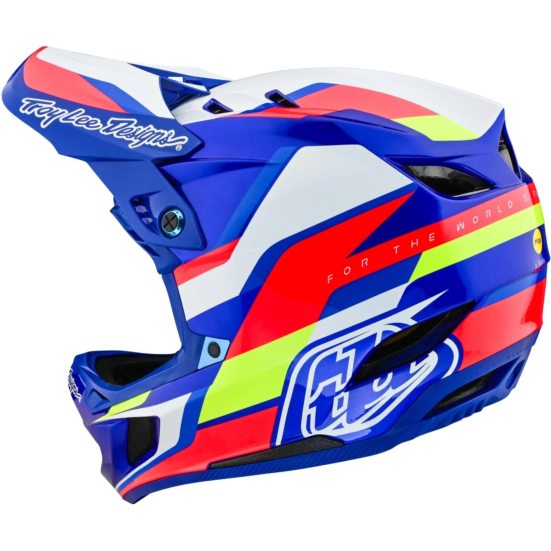 TLD D4 Composite MIPS Helmet Omega - White/Blue