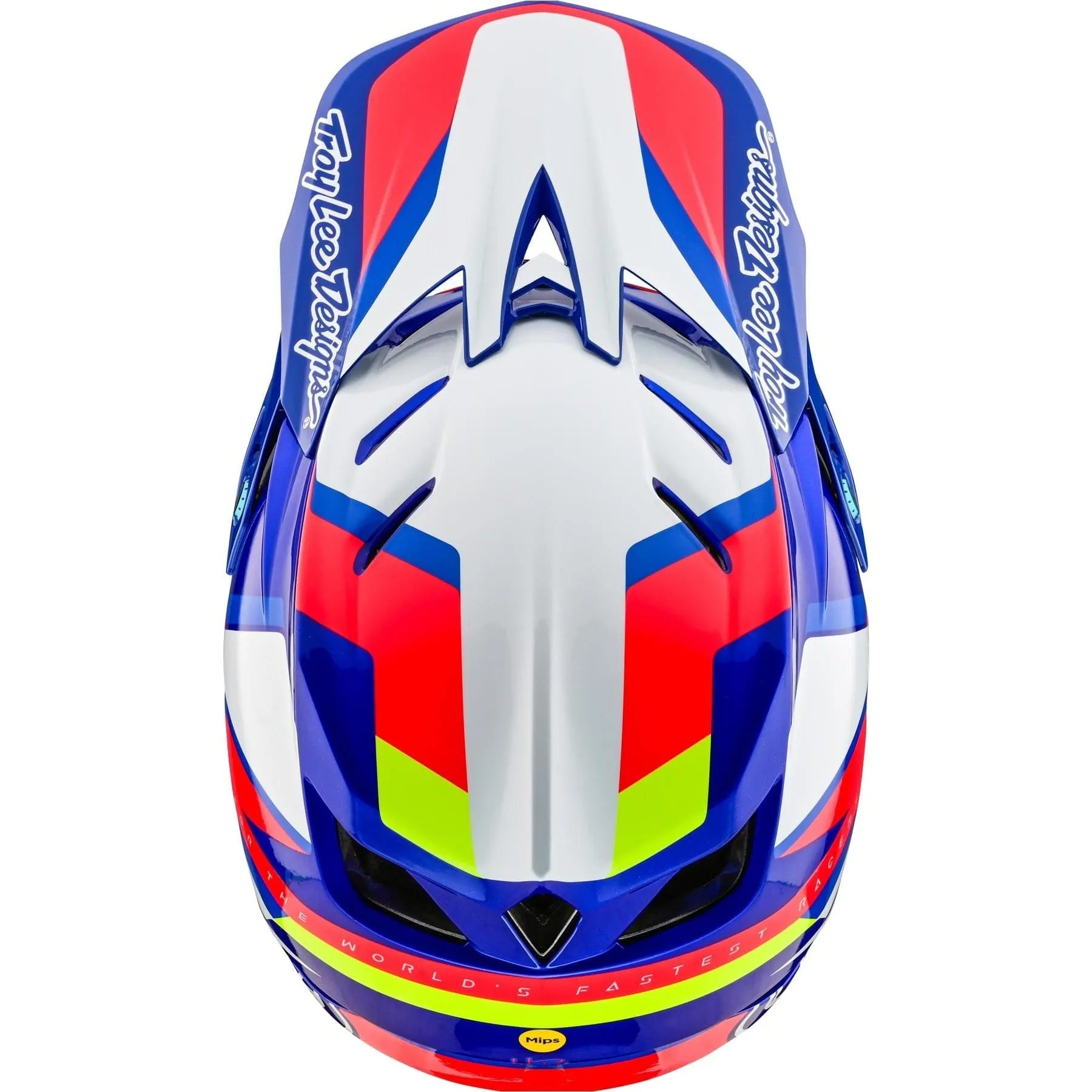TLD D4 Composite MIPS Helmet Omega - White/Blue