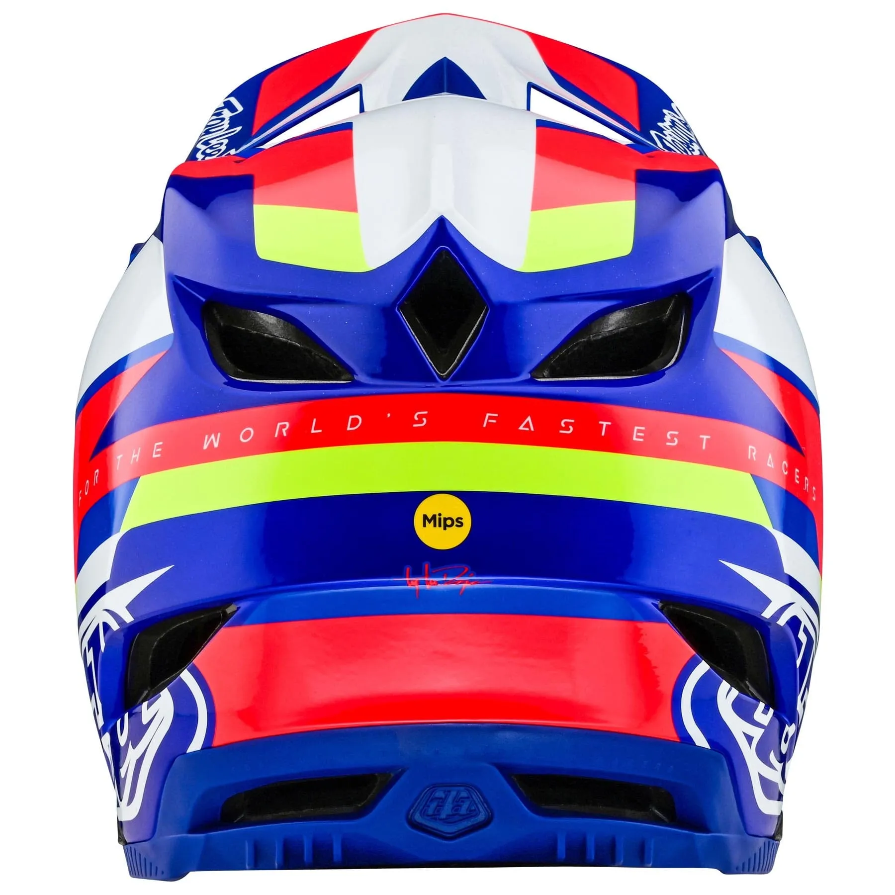 TLD D4 Composite MIPS Helmet Omega - White/Blue