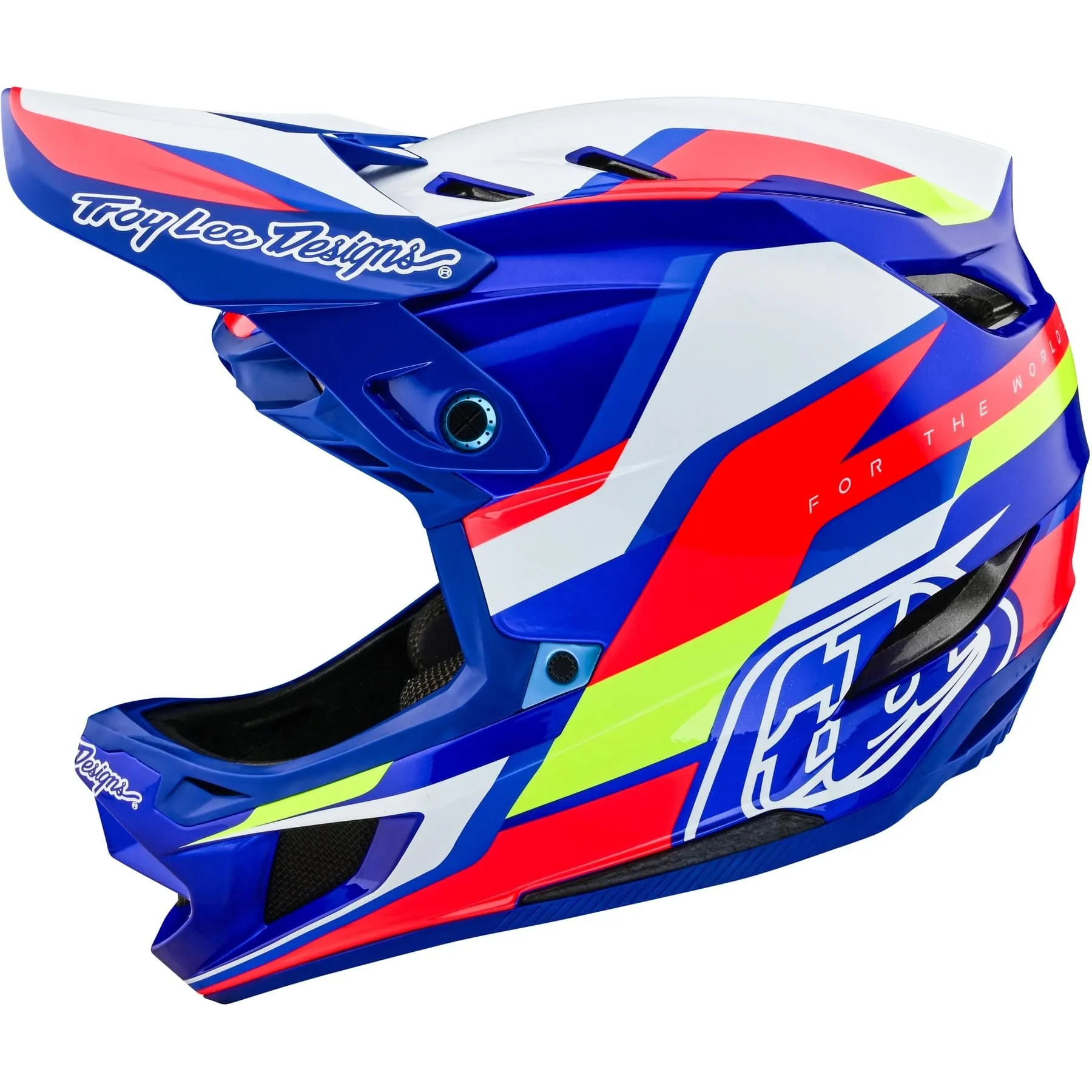 TLD D4 Composite MIPS Helmet Omega - White/Blue