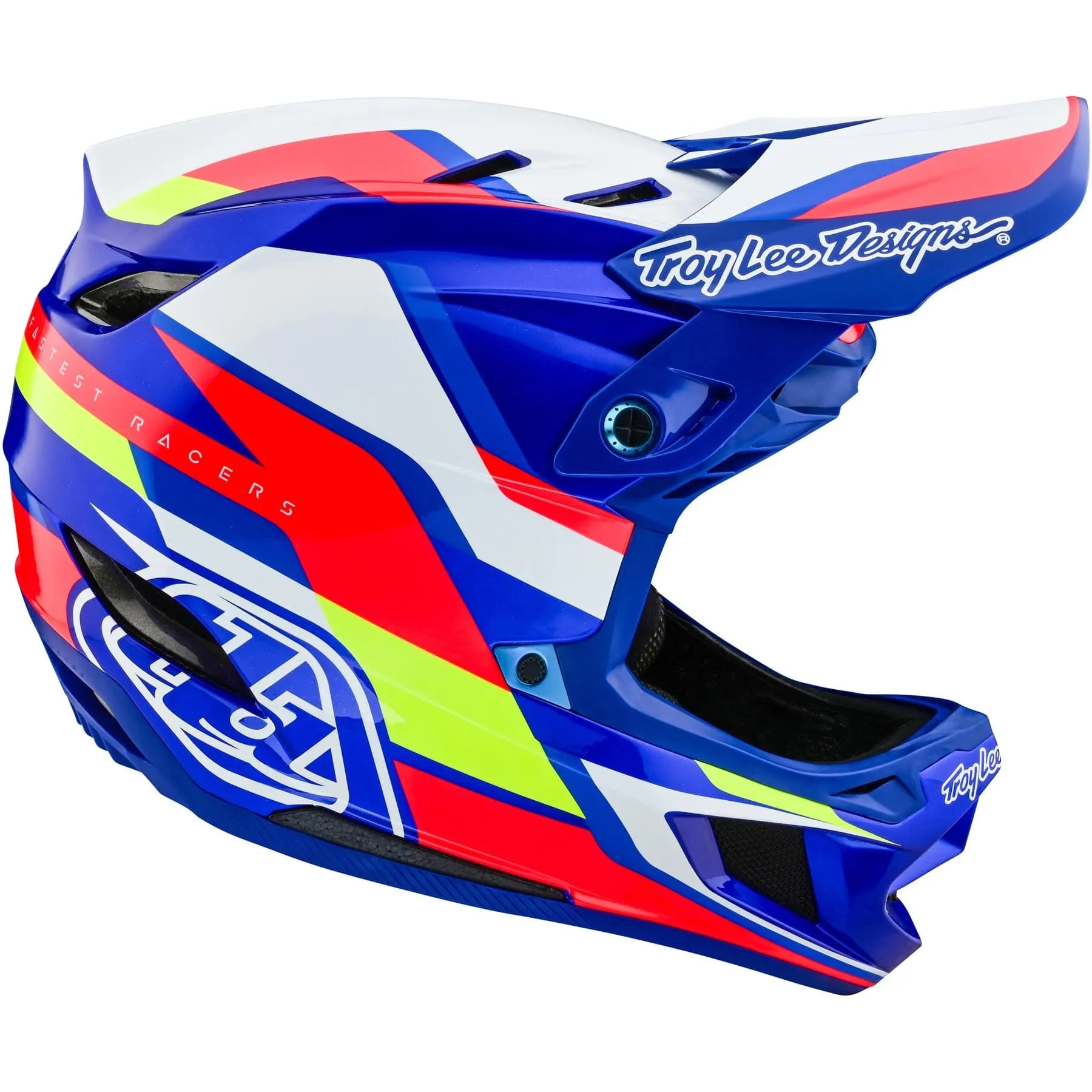 TLD D4 Composite MIPS Helmet Omega - White/Blue