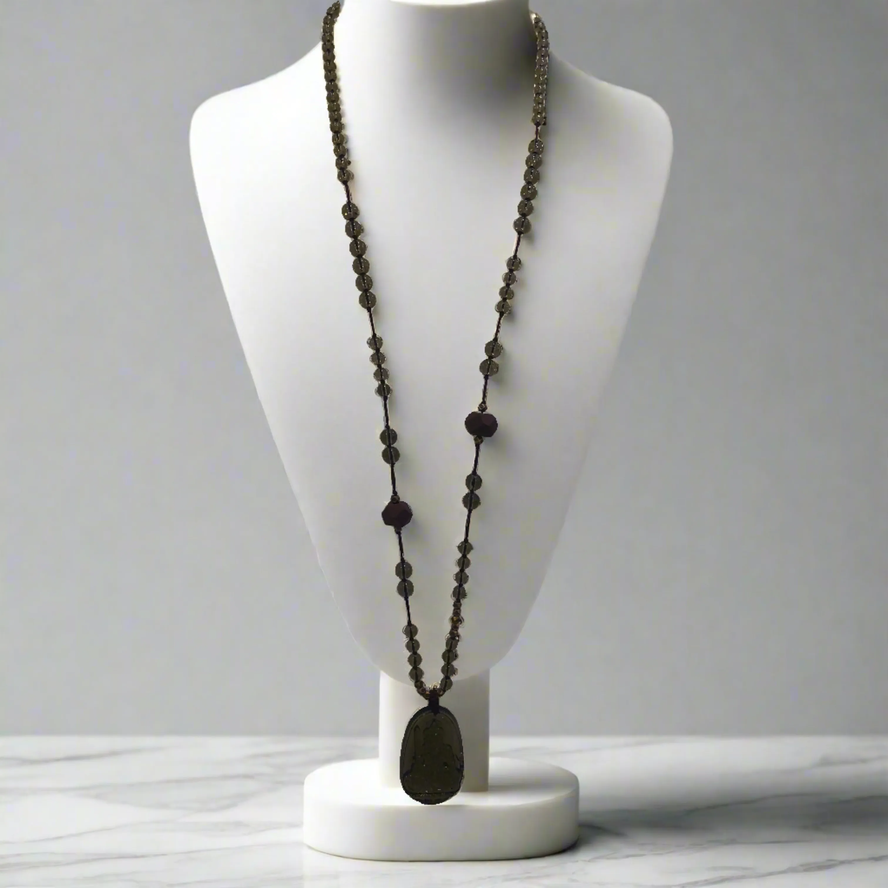 TM. Buddha Beaded Necklace