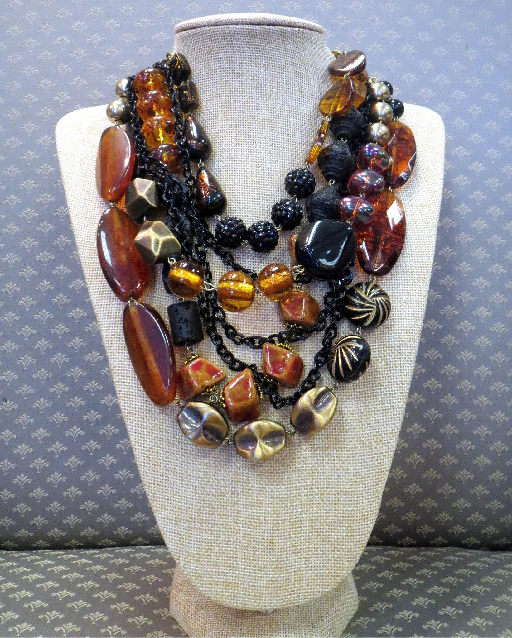 Treska | Leopard Tribal Multi Layer Necklace