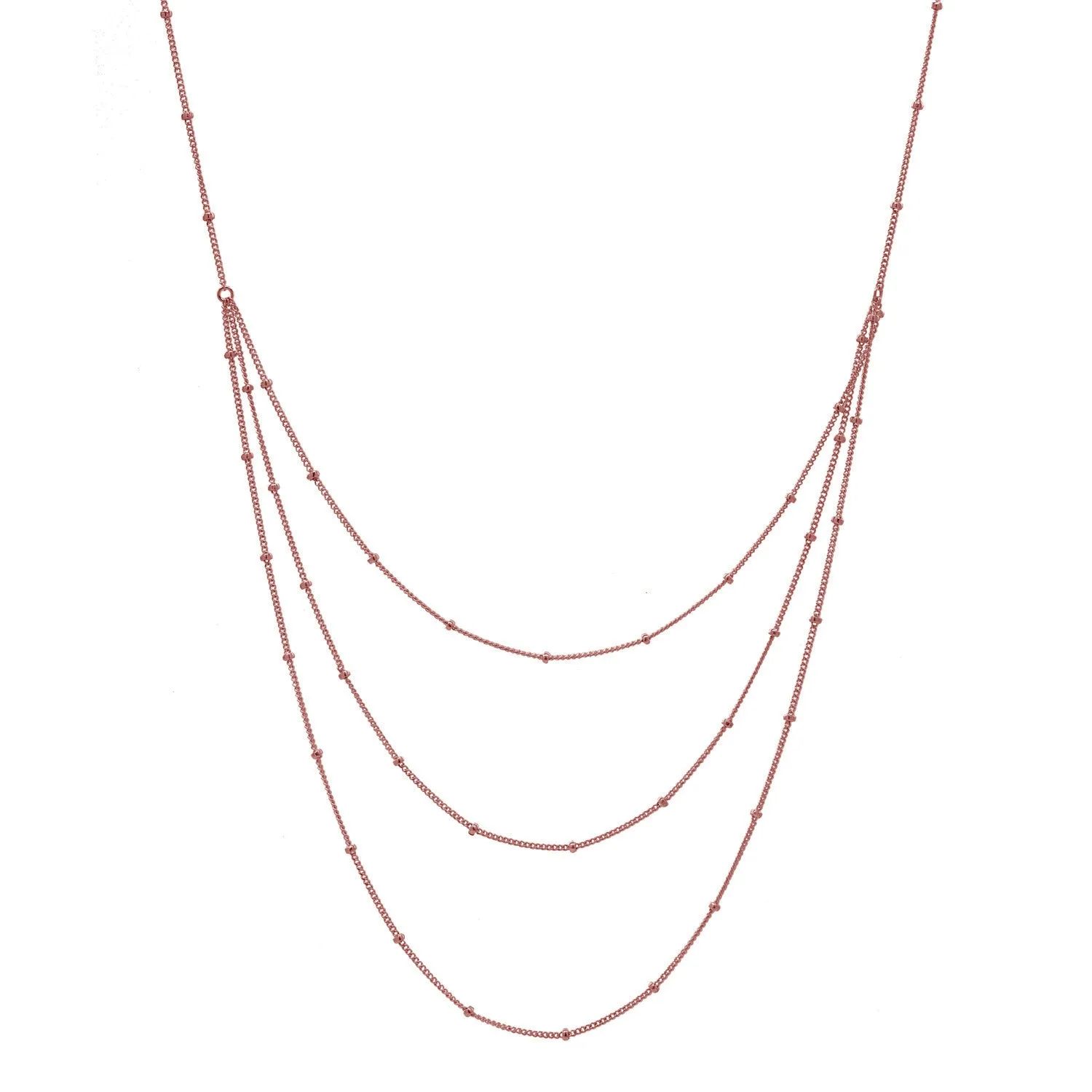 Triple Layer Ball Chain Necklace