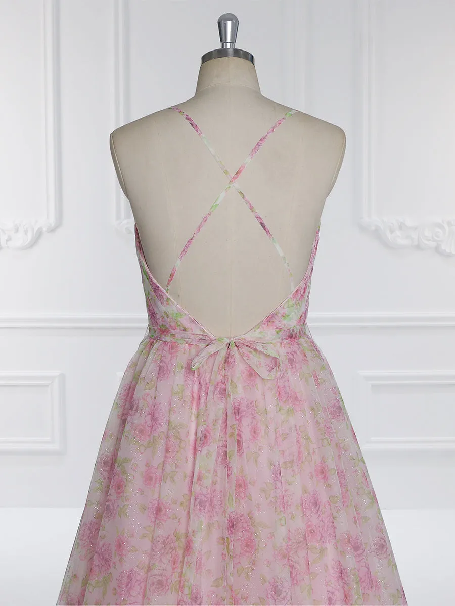 Tulle Slip Fairy Dress Maxi Prom Dress for woman Flower Holiday Photography Dress