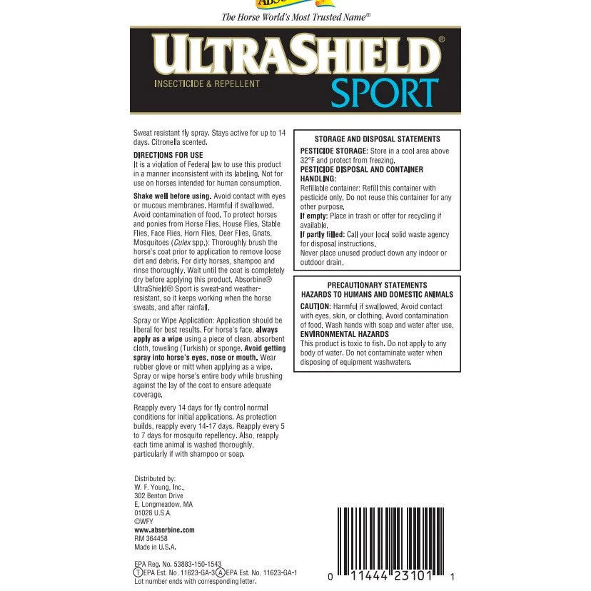 Ultrashield Sport Insecticide & Repellent