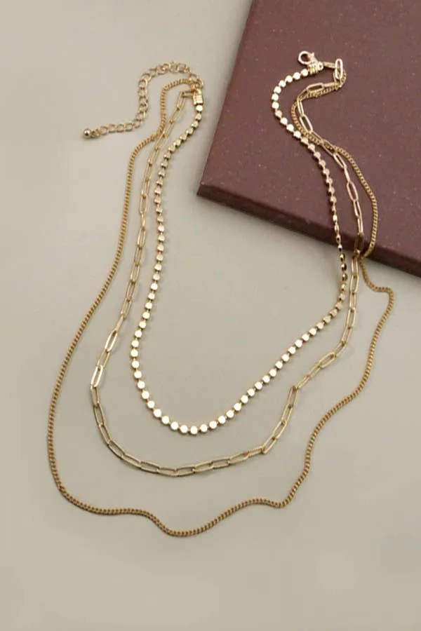 UNIQUE CHAIN MULTI LAYER NECKLACE