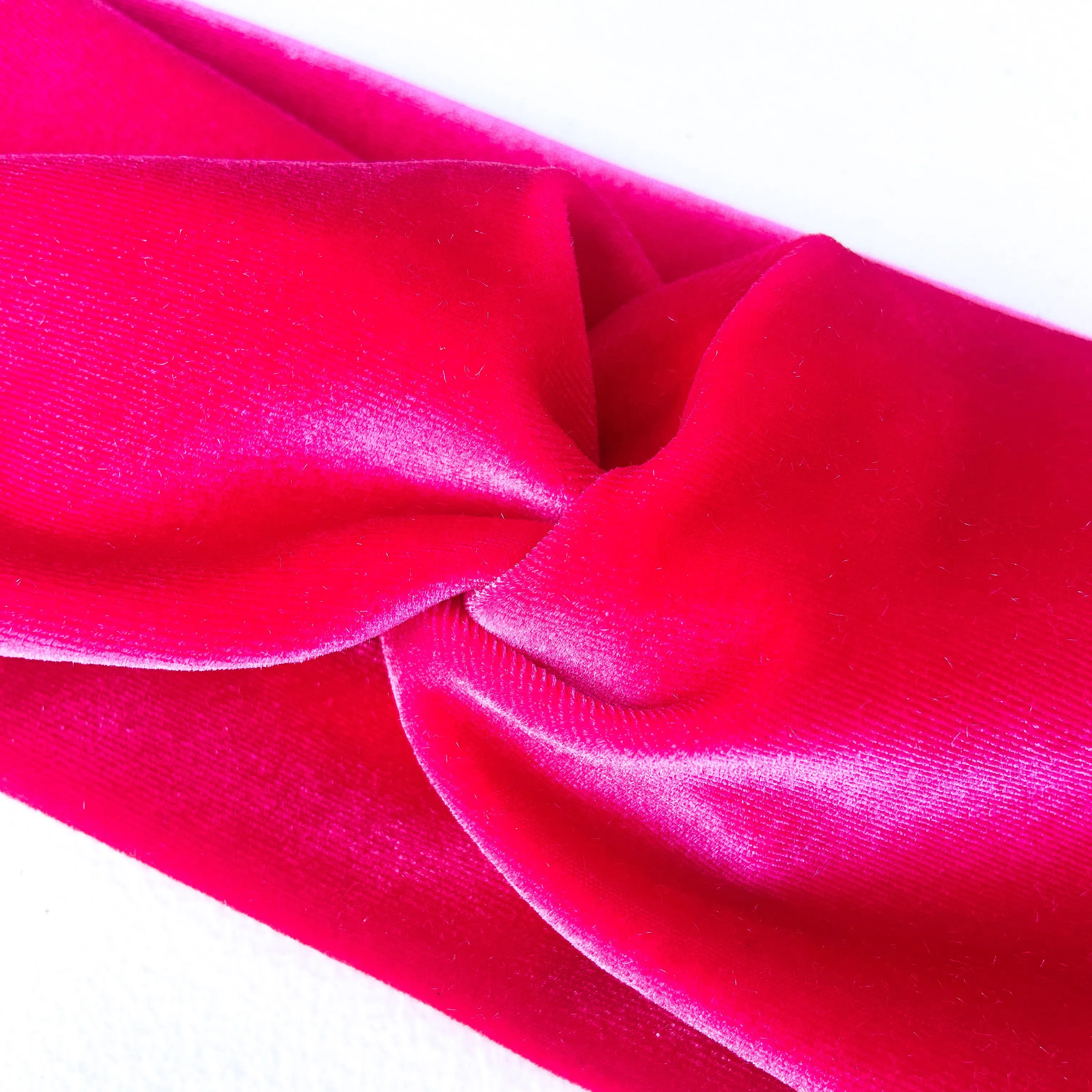 Velvet Twist Headband - Neon Pink