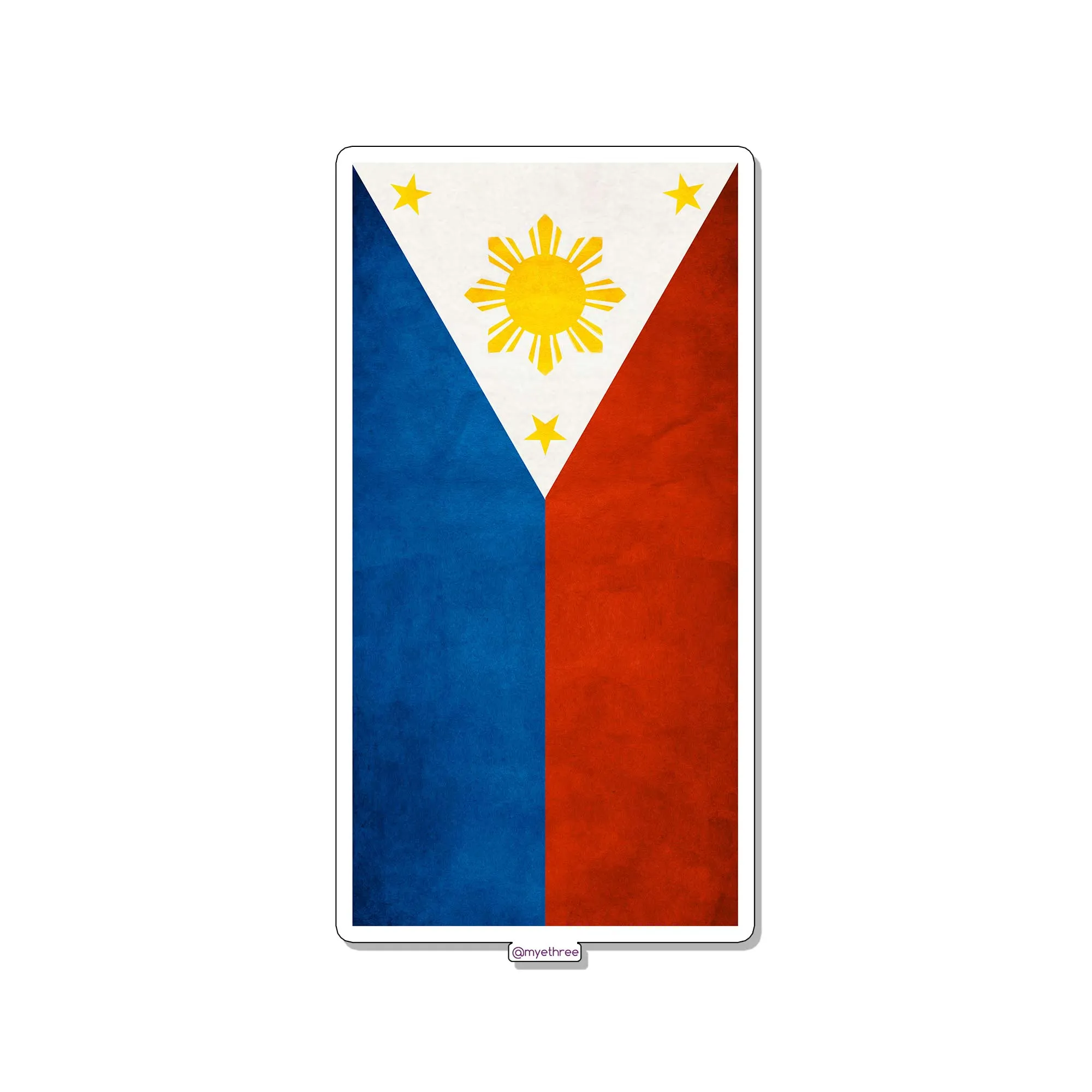 Vintage Philippines Flag Sticker or Magnet