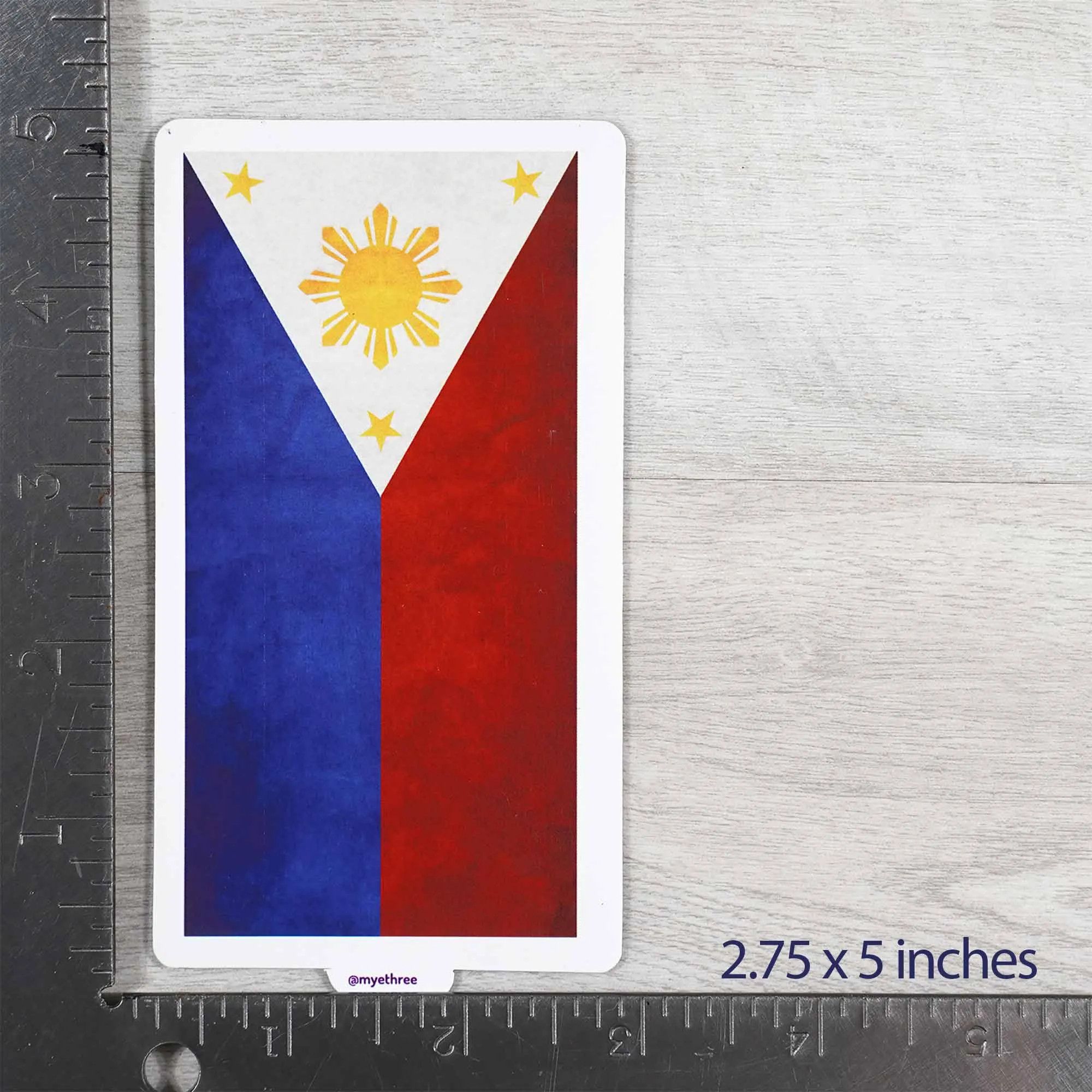 Vintage Philippines Flag Sticker or Magnet