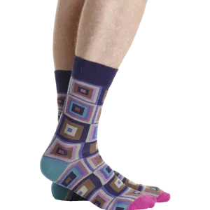 Violet Cube Socks for Him