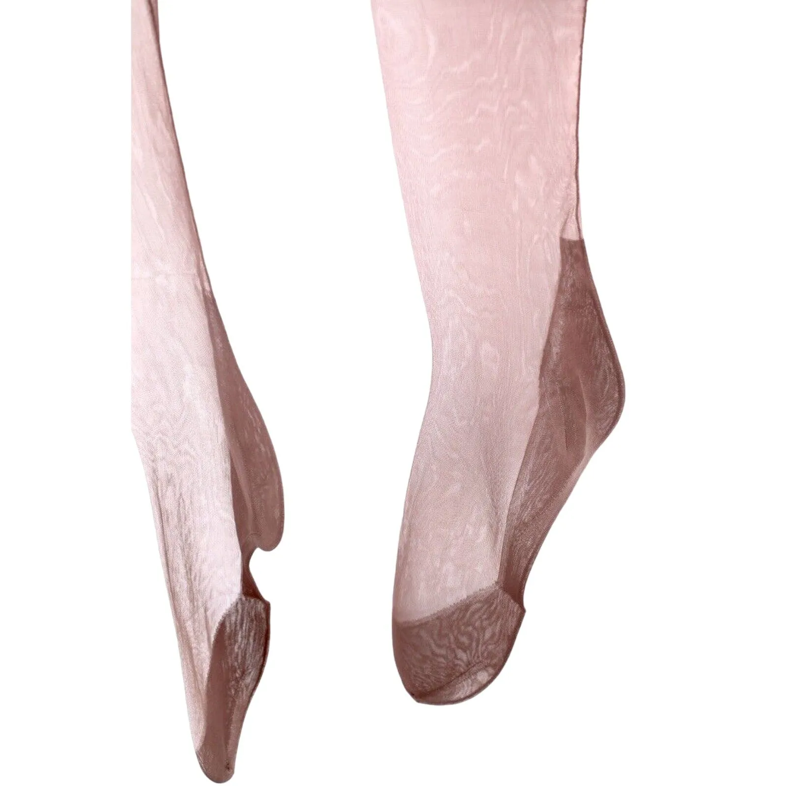 VTG Nylon Stockings Cuban La France #200 Seamed Hosiery Brown Toast Sz10 NIB