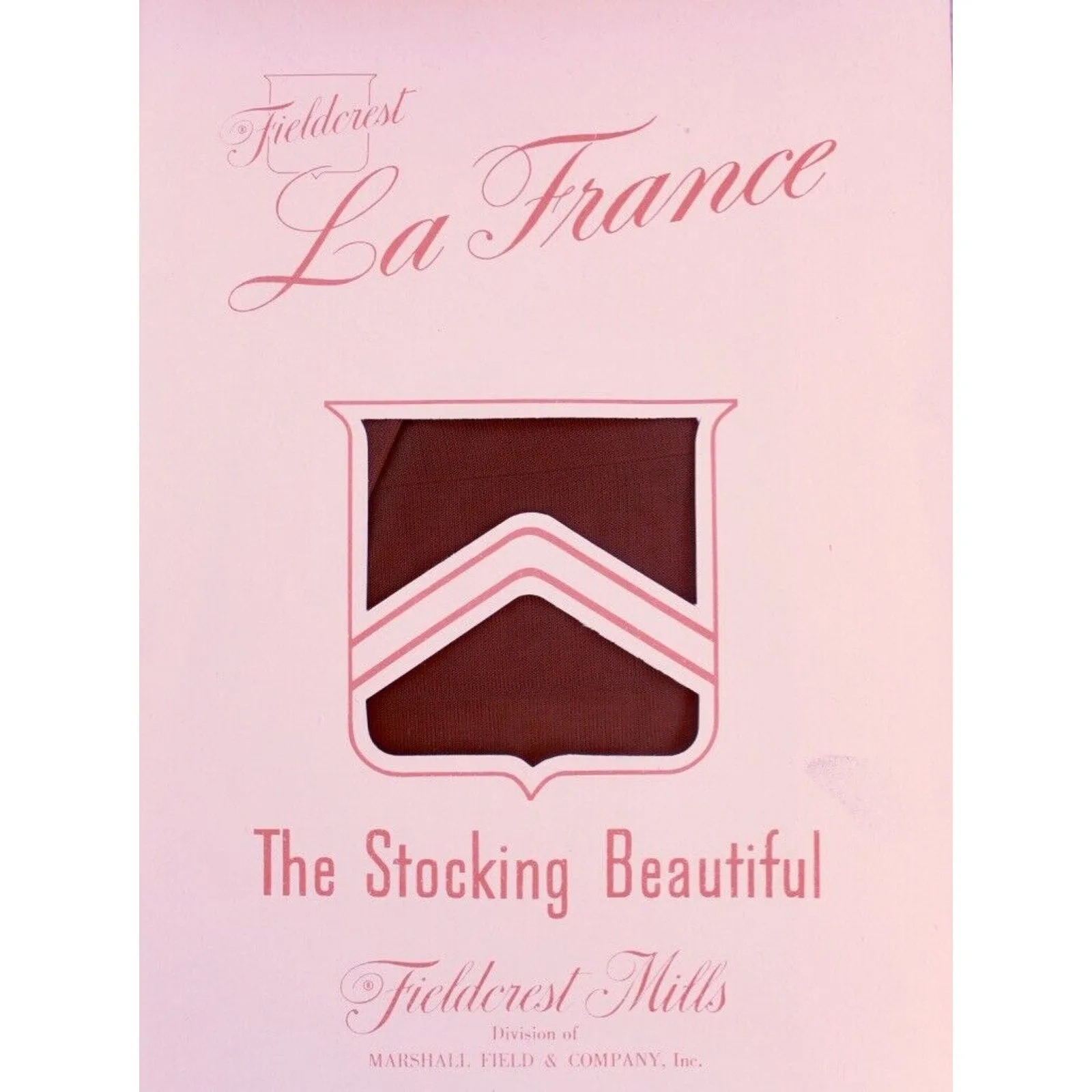 VTG Nylon Stockings Cuban La France #200 Seamed Hosiery Brown Toast Sz10 NIB
