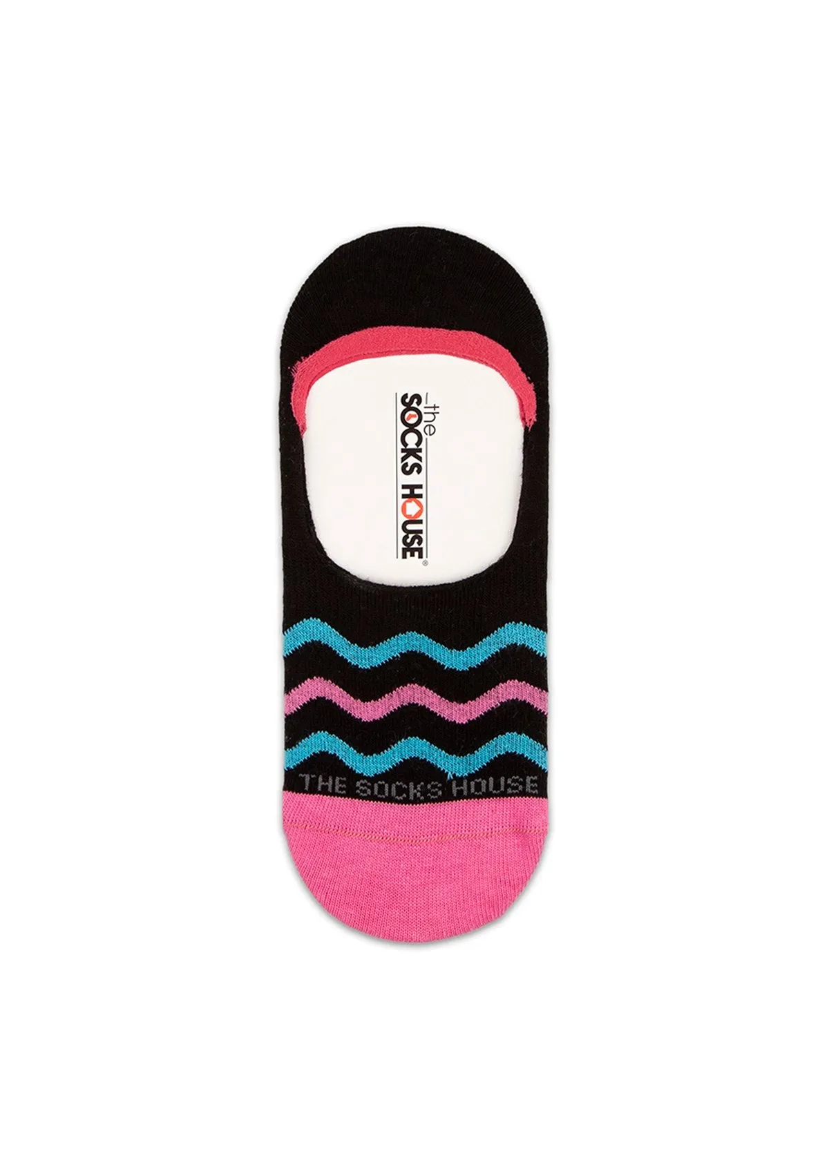 Waves Design Women Invisible Socks