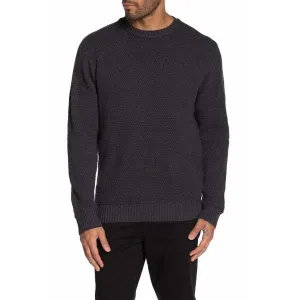 Weatherproof Men Knit Pullover Crew Neck Long Sleeve-Charcoal