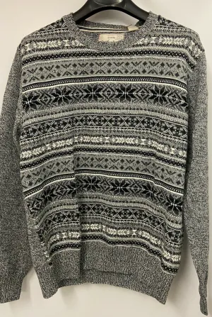 Weatherproof Men pullover Striped Snowflake Cotton