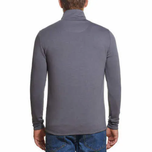 Weatherproof Vintage Men Sweatshirt Quarter Zip-Charcoal