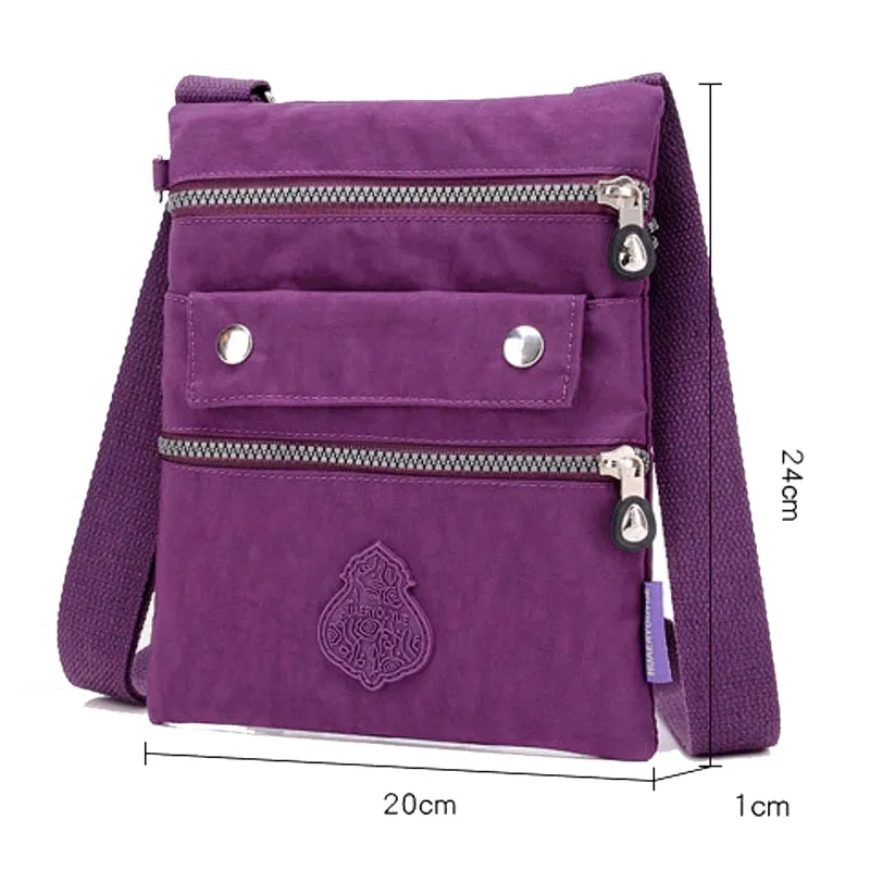 Women Shoulder Bag Nylon Ultra Light Multi-Layer Travel Bag