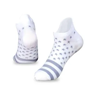Woven Socks | Ankle Tab | Whiteout American Flag