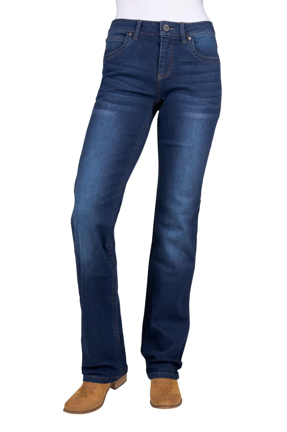 XCP2257351 Wrangler Women's Tia Straight Jean 34'Leg