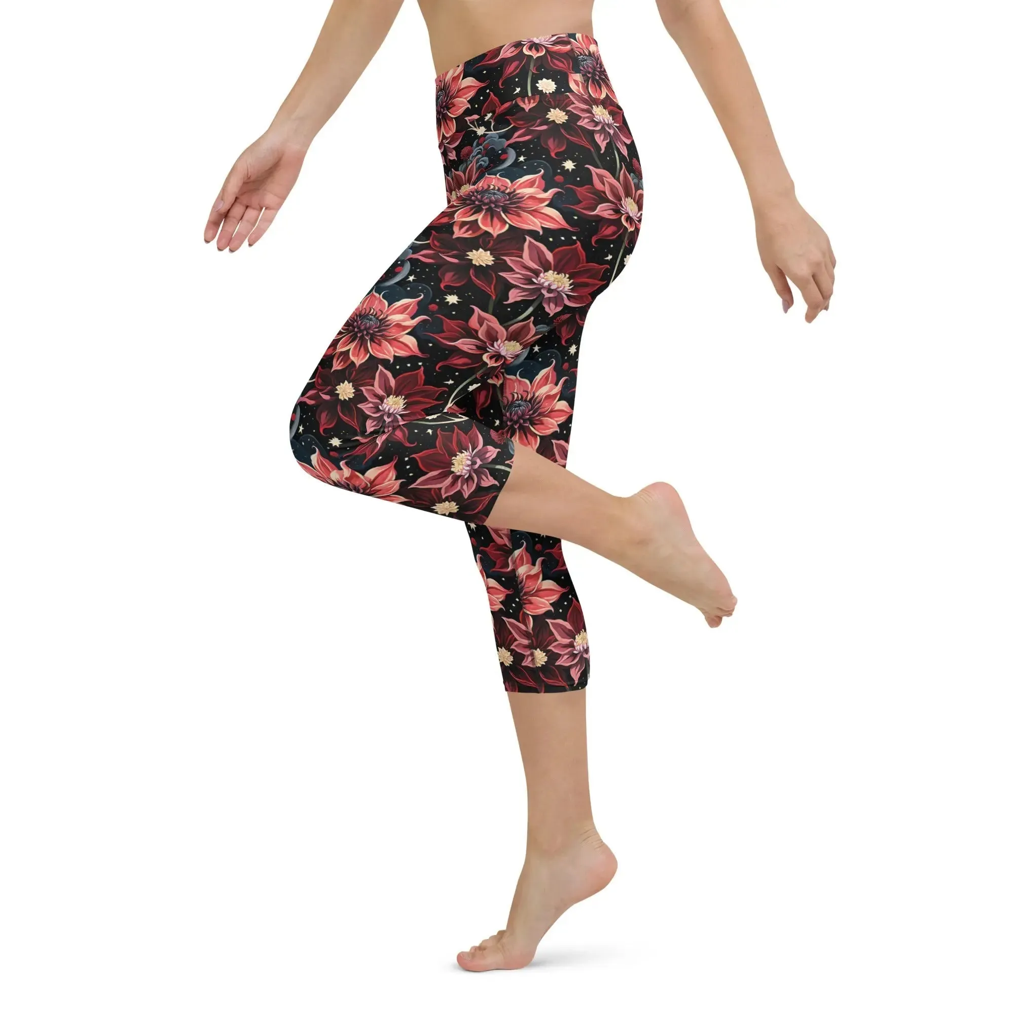 Yoga Capri Leggings Twilight Dahlia