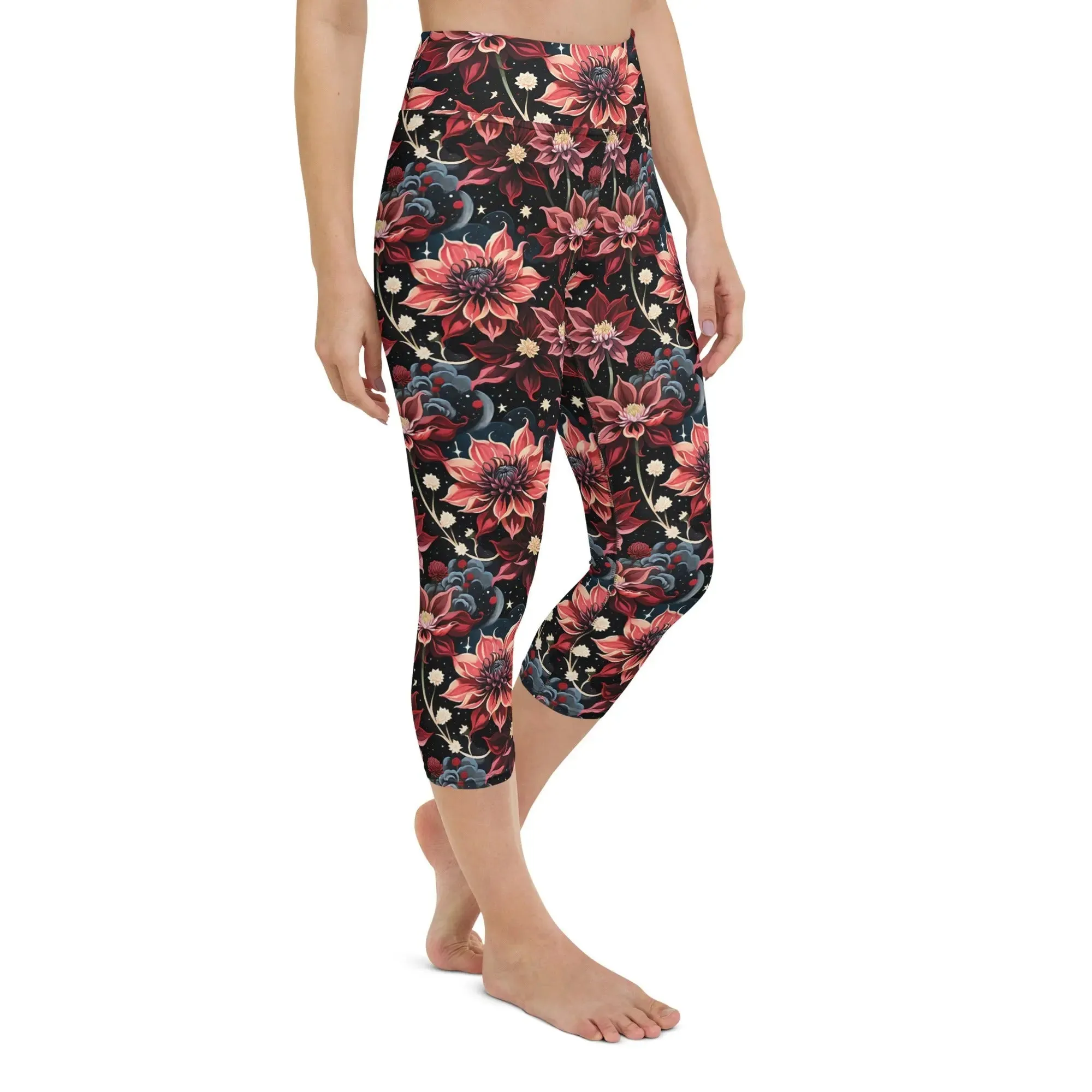 Yoga Capri Leggings Twilight Dahlia