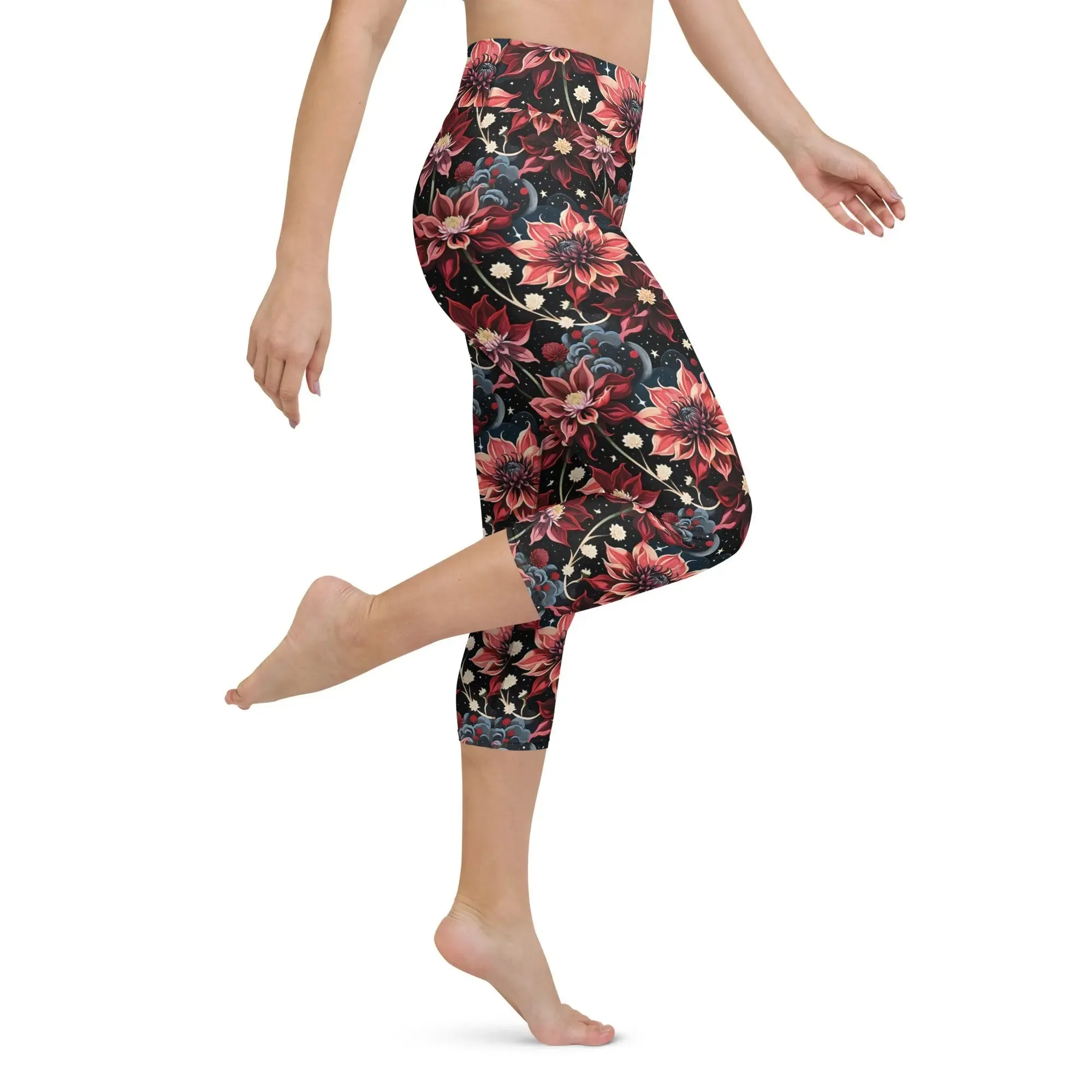 Yoga Capri Leggings Twilight Dahlia